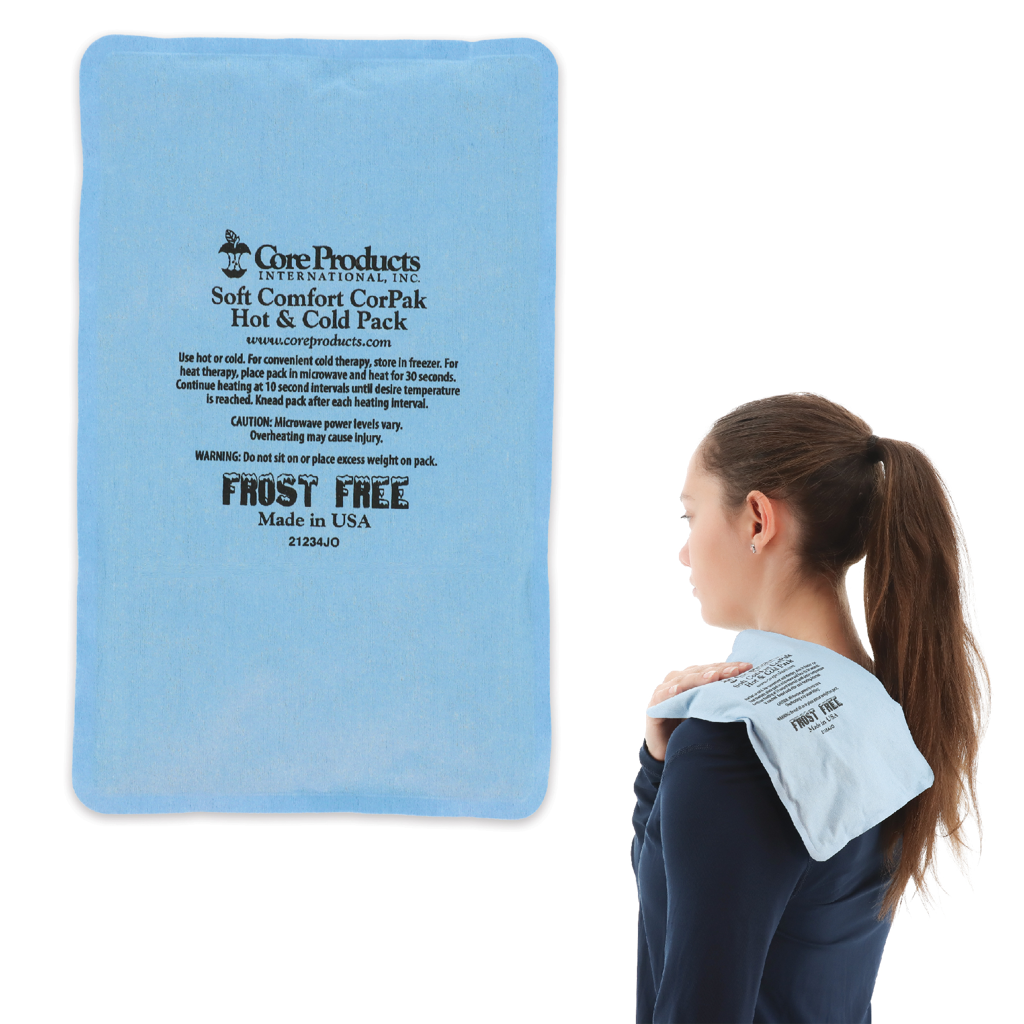 Core Soft Comfort CorPak Medium - 3 Pack - Medium 6 x 10 inches - product and use view