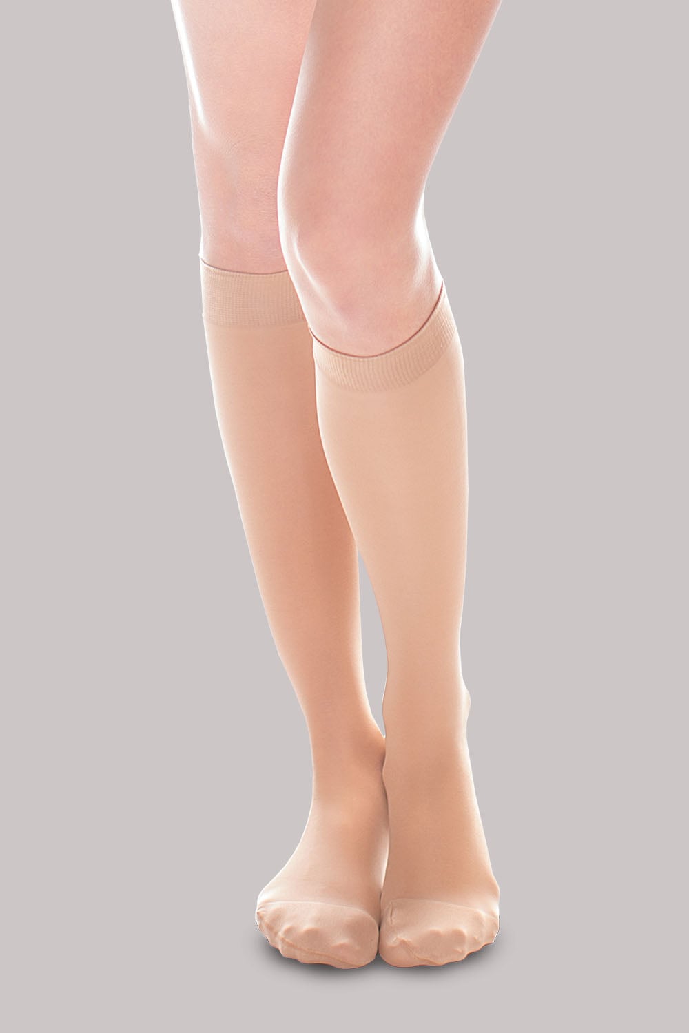 EASE Womens 15-20 mmHg Sheer Knee Highs - Sand product view