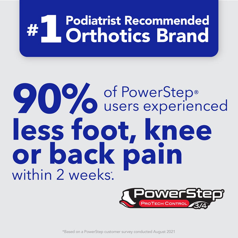 PowerStep ProTech Control 3/4 Length Insoles - product view 2
