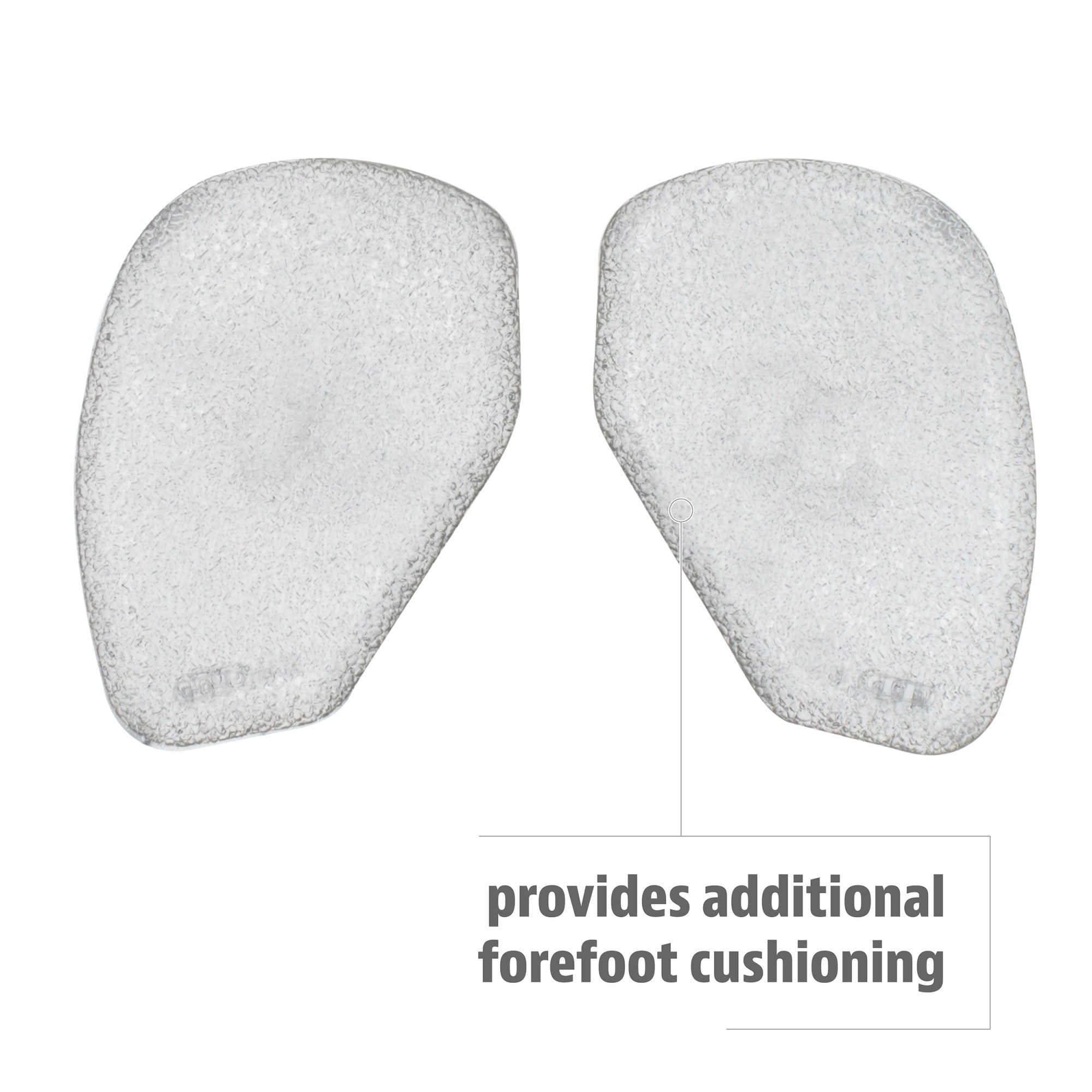 Additional forefoot cushioning