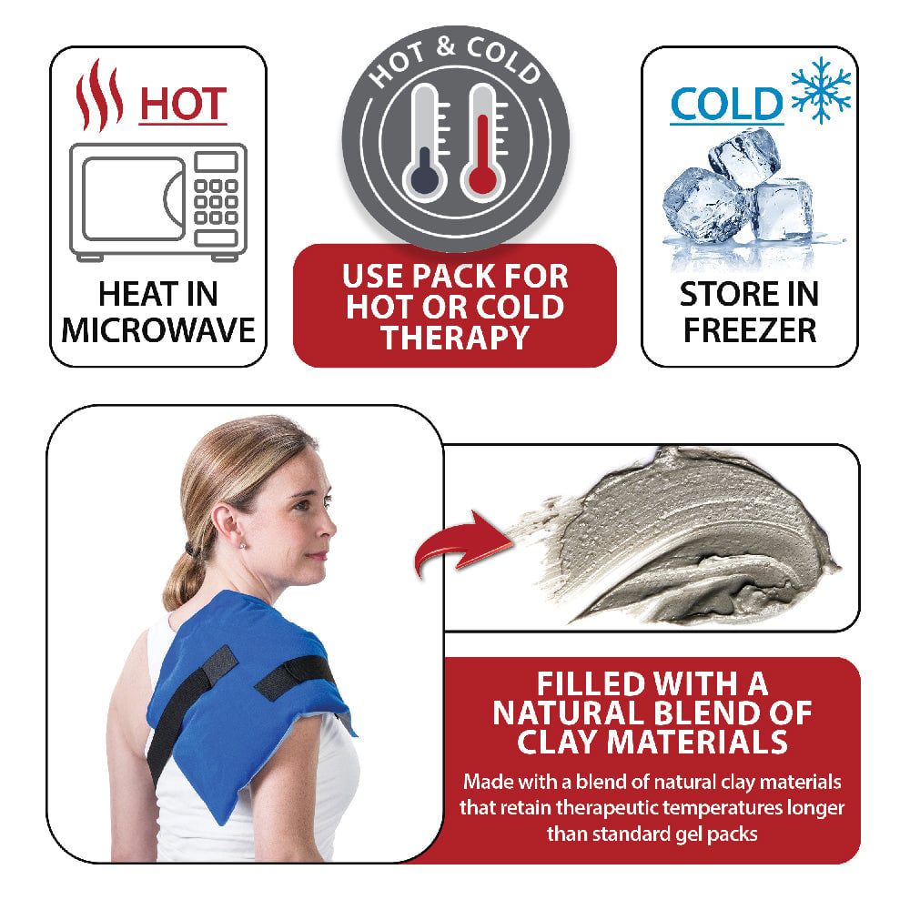 Core Dual Comfort CorPak Medium Hot & Cold Packs - 2 Pack - Blue - Hot and cold use