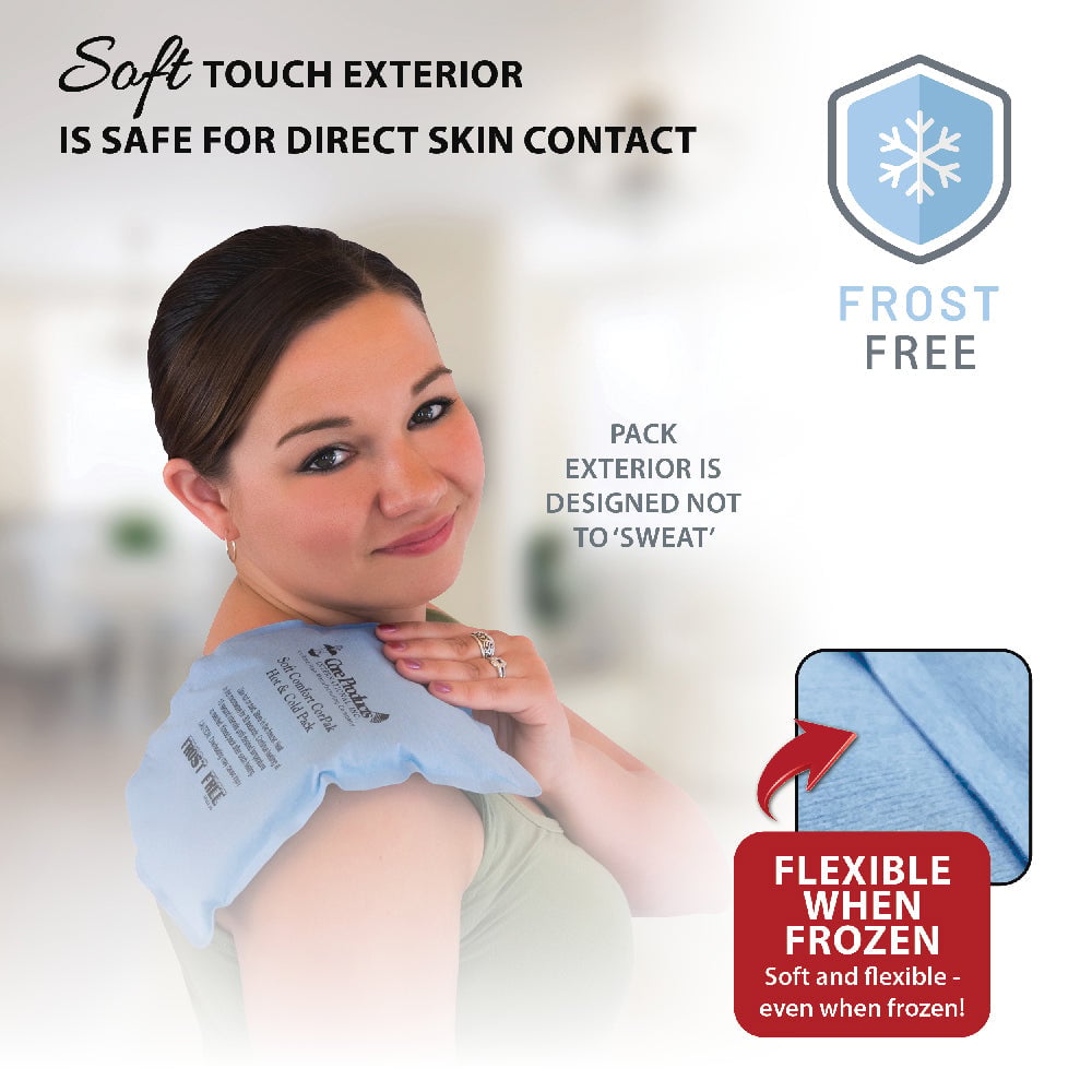 Core Soft Comfort CorPak Hot & Cold Packs - 2 Pack - Blue - Flexible exterior