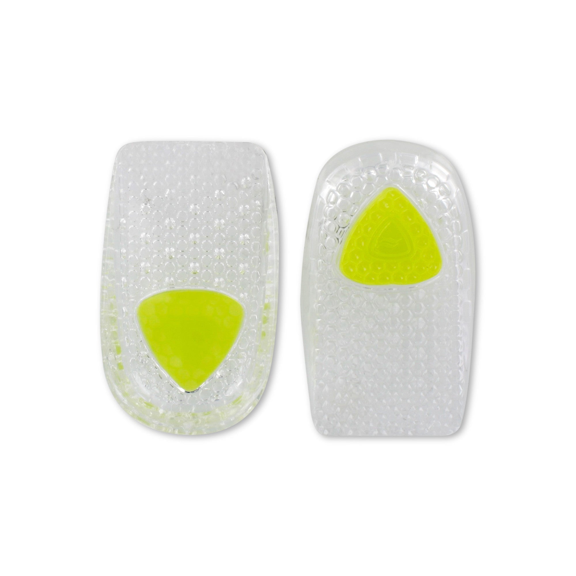 Sof Sole Gel Heel Cups - 3 Pairs - Women's green gel heel cups, one pair