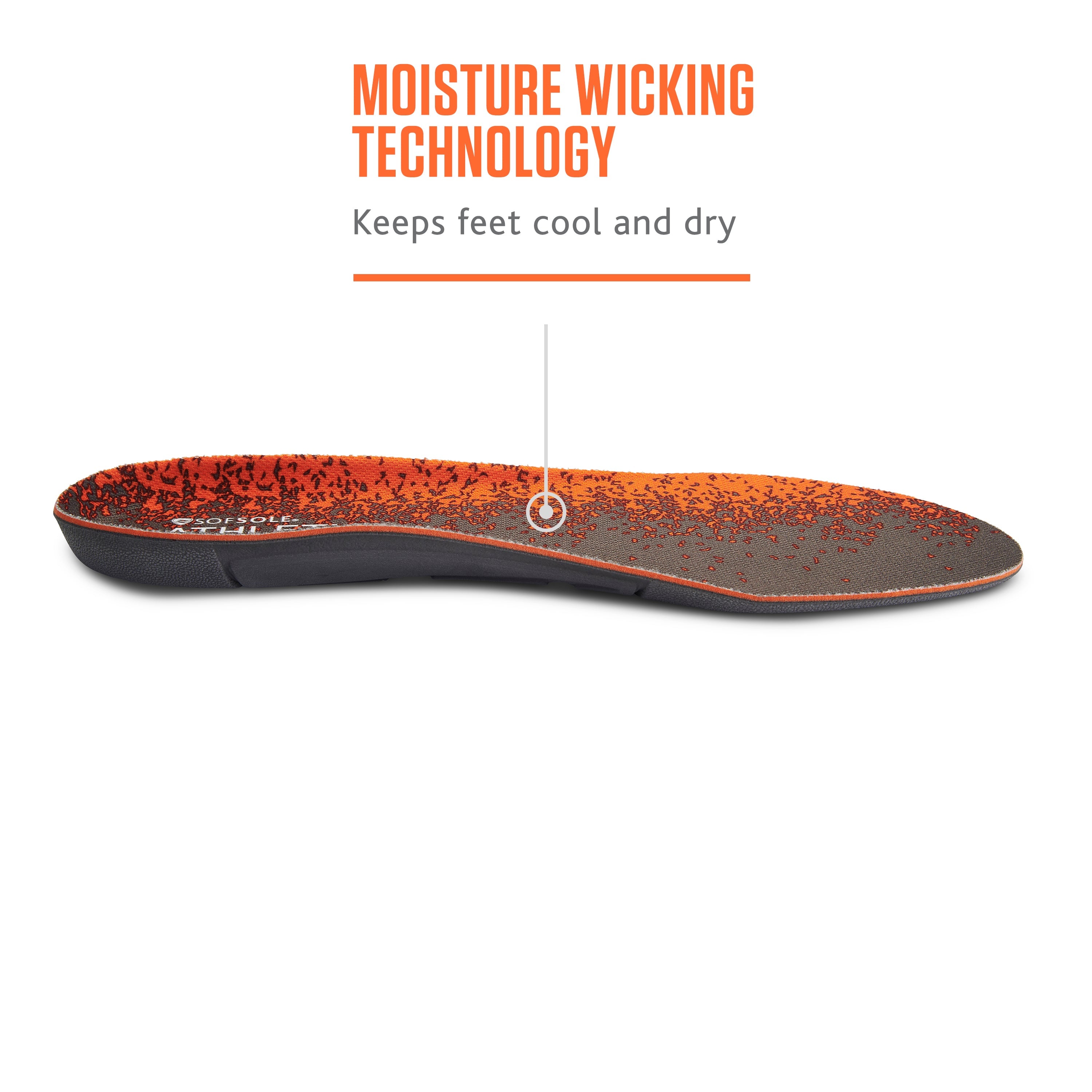 Sof Sole Athletic Insoles - 2 Pairs - Mens - View 2