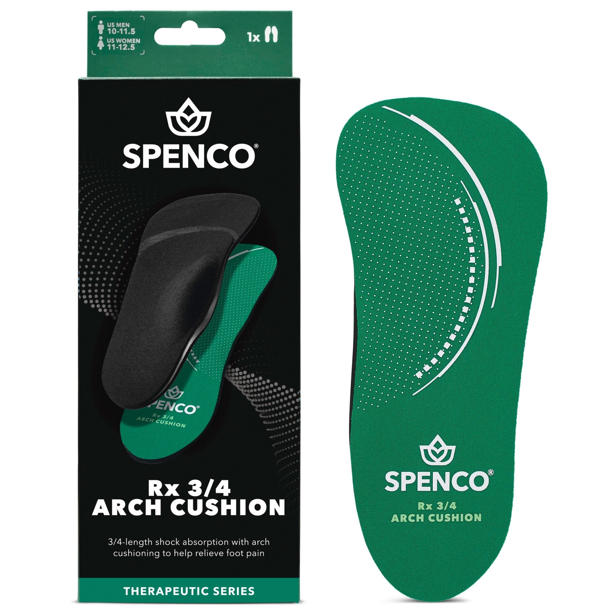 Spenco RX 3/4 Arch Cushion Insoles - 2 Pairs - View 1