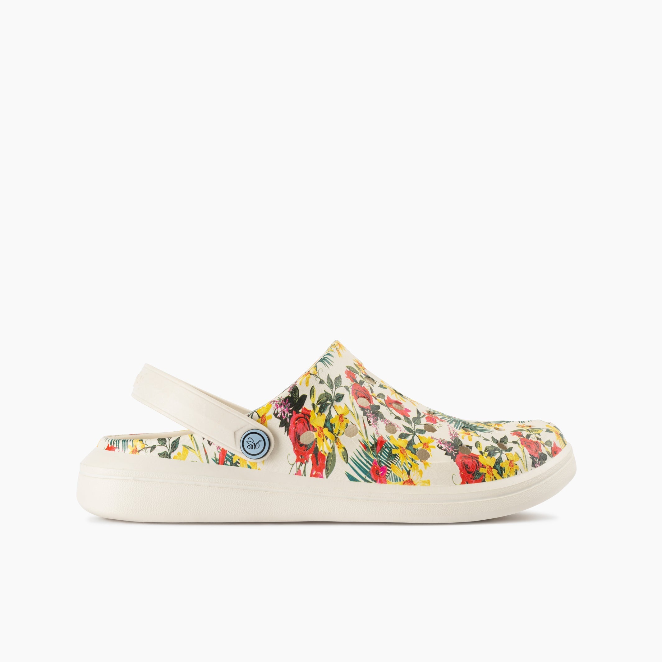 Joybees Men's Varsity Clog - Bone Tropical Floral - Image