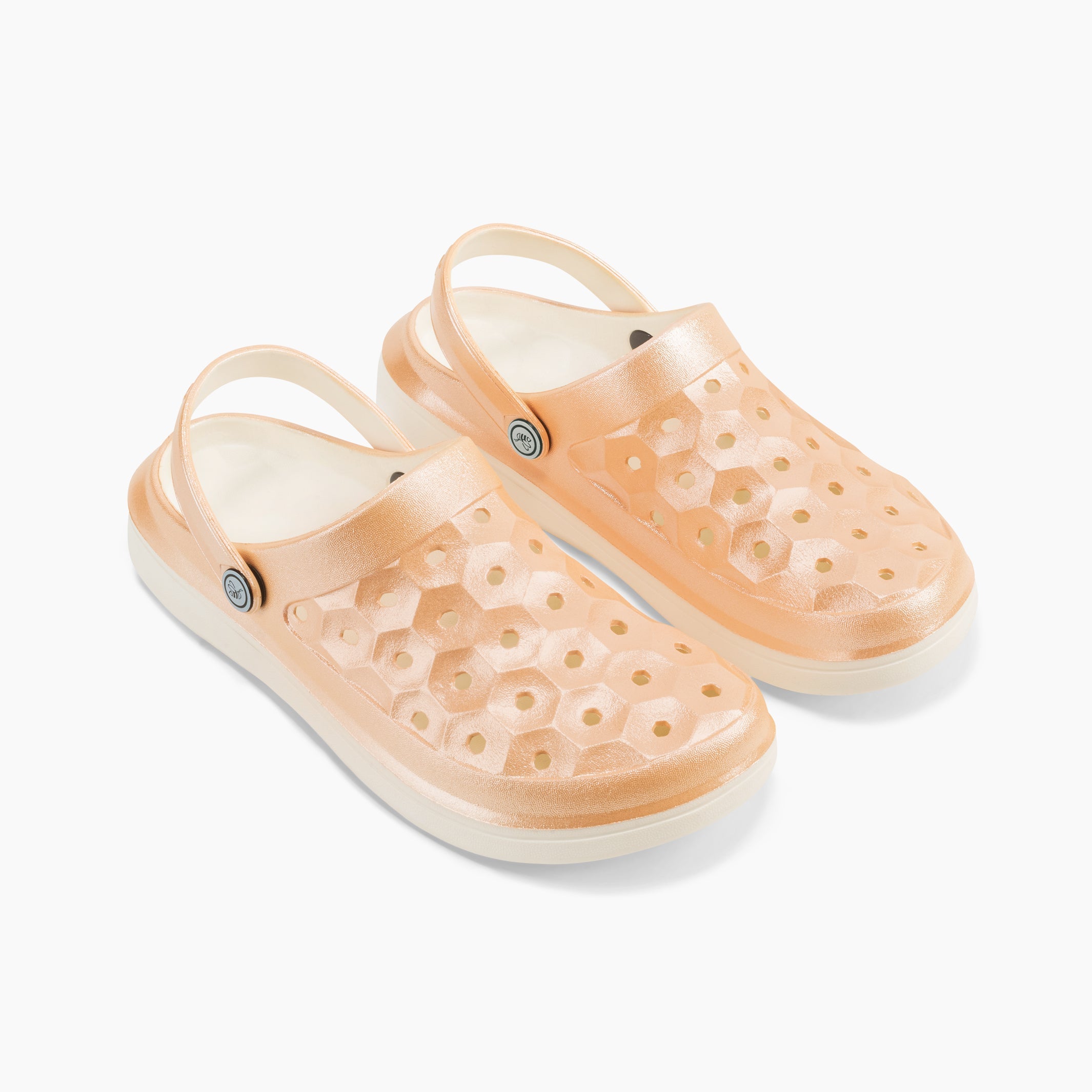 Joybees Men's Varsity Clog - Champagne Glitter - Profile