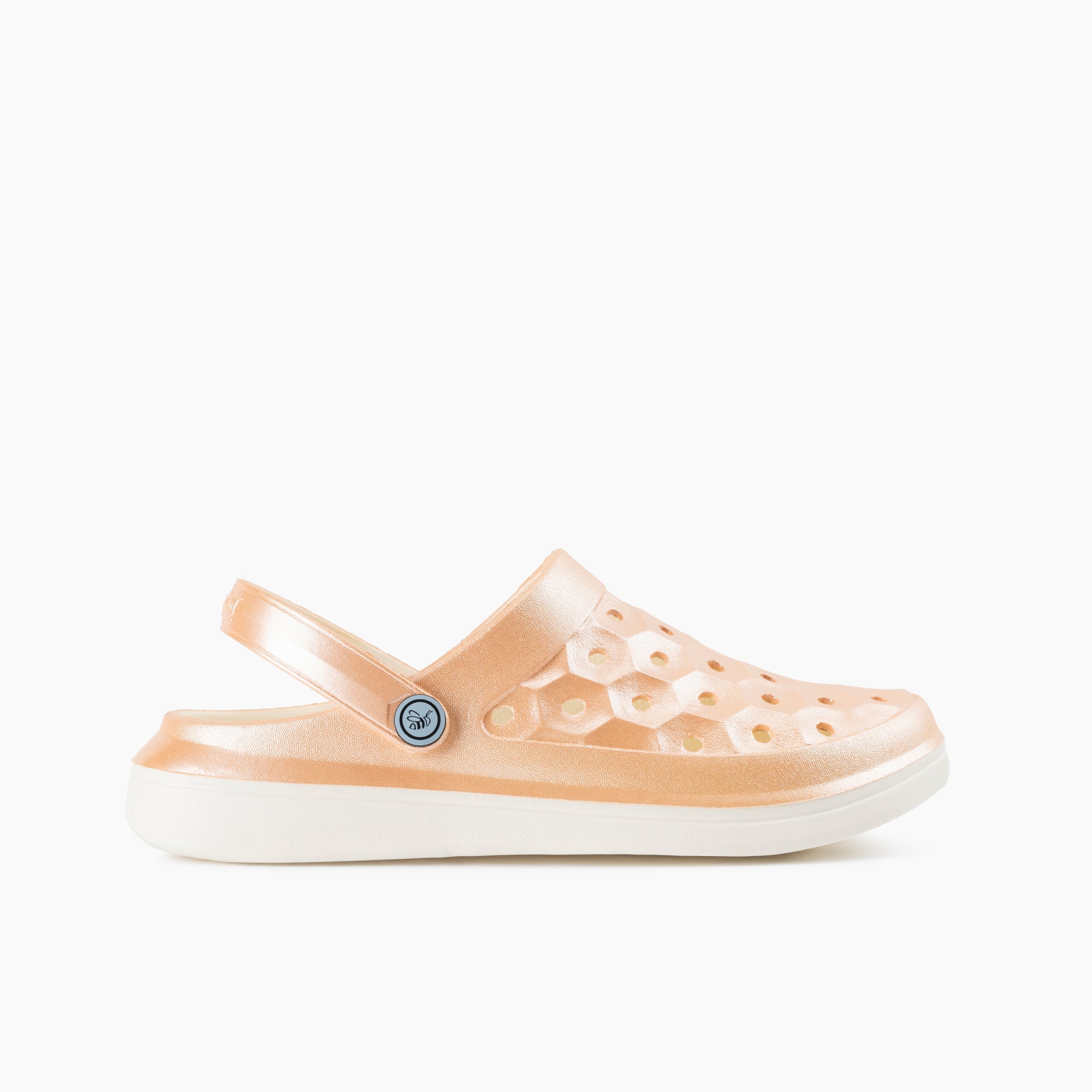 Joybees Men's Varsity Clog - Champagne Glitter - Side