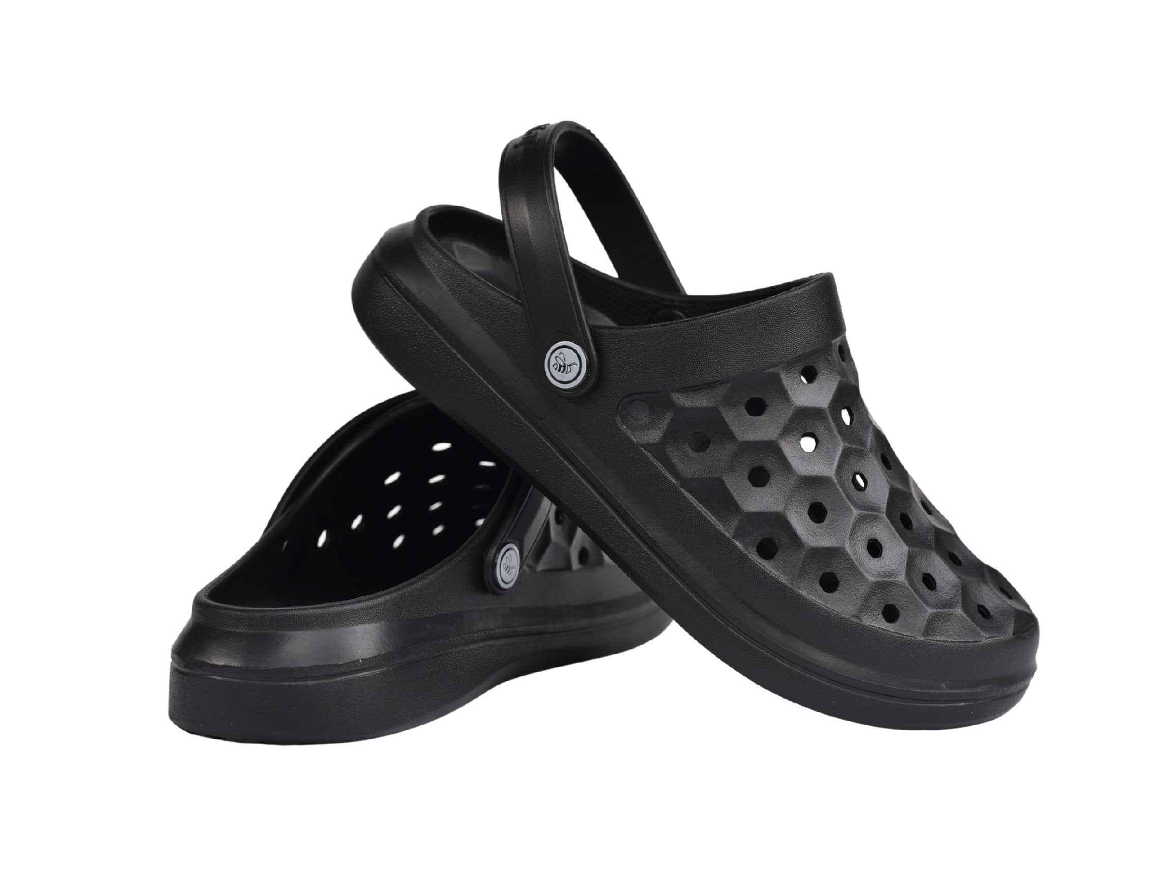 Joybees Varsity Clog - Unisex Comfort Clog - Black - Pair