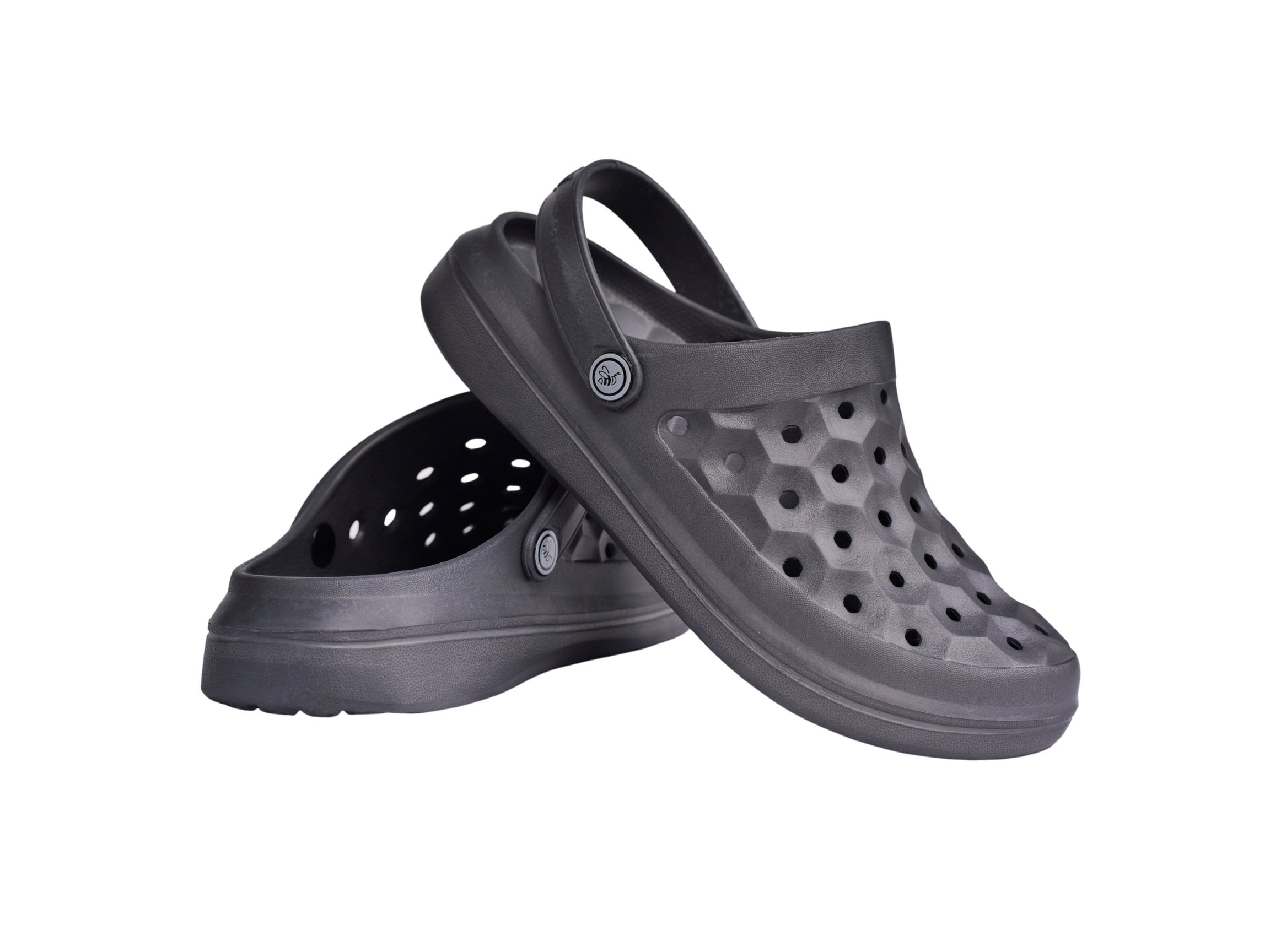 Joybees Varsity Clog - Unisex Comfort Clog - Charcoal - Pair