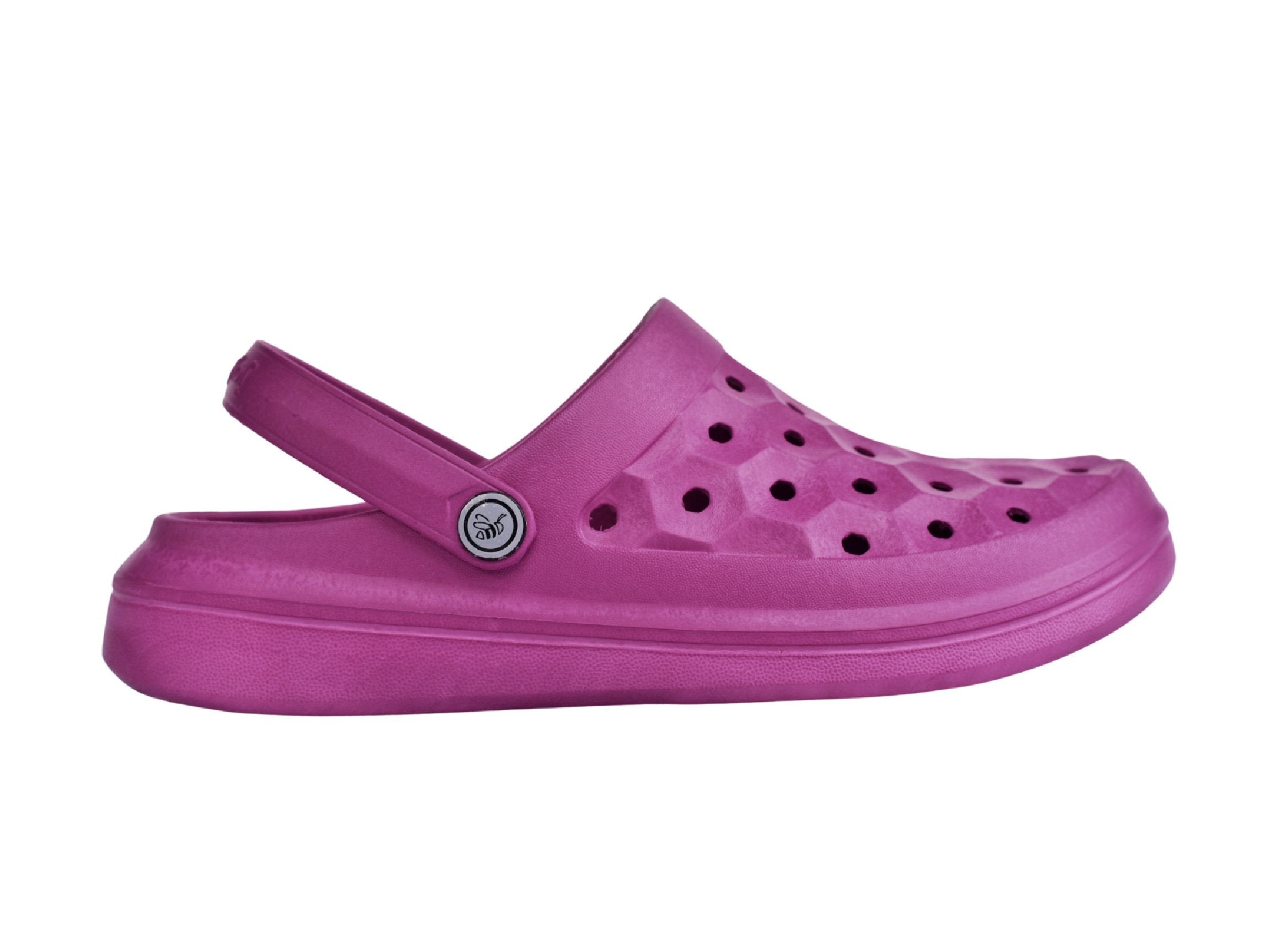 Joybees Varsity Clog - Unisex Comfort Clog - Plum - Side