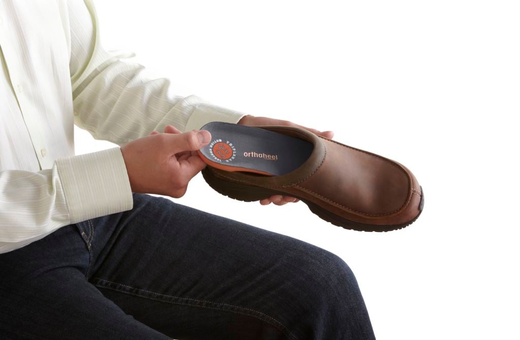 Orthaheel Relief Full Length Orthotic Insoles - with a shoe