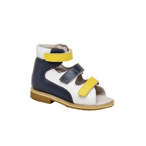 Final Sale - Mt. Emey 1369-SL White/Navy - Children Semi-Orthopedic Stability Footwear - White/Navy