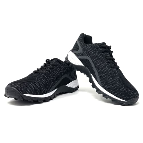 Mt. Emey 9705 Grey - Men's Knitted Athletic walking Shoe with Laces - Grey manufacturer photo 2