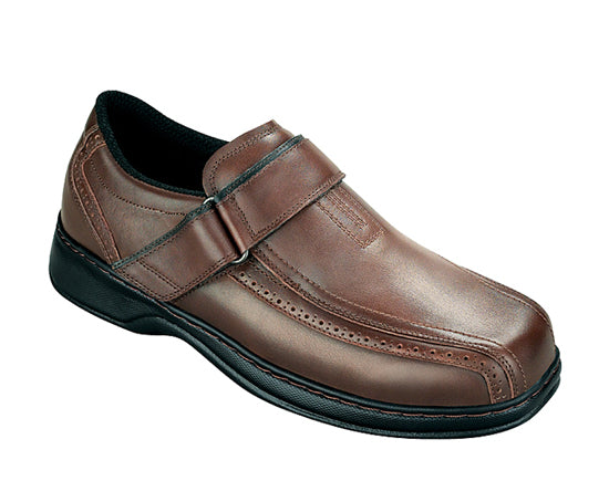Orthofeet Lincoln Center Men's Dress Shoe in Brown