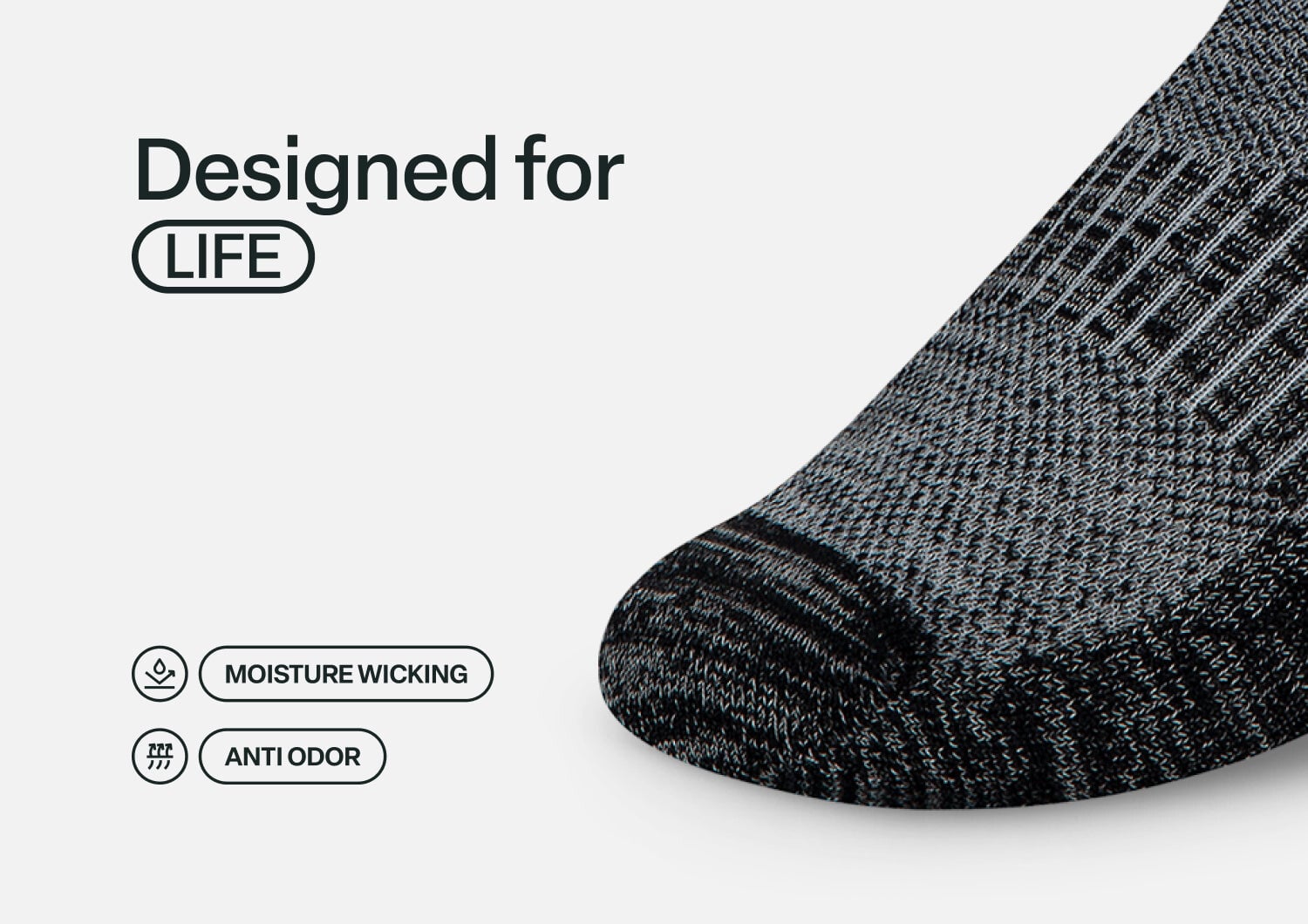 Orthofeet BIOSOFT LOW CUT SOCKS - Black