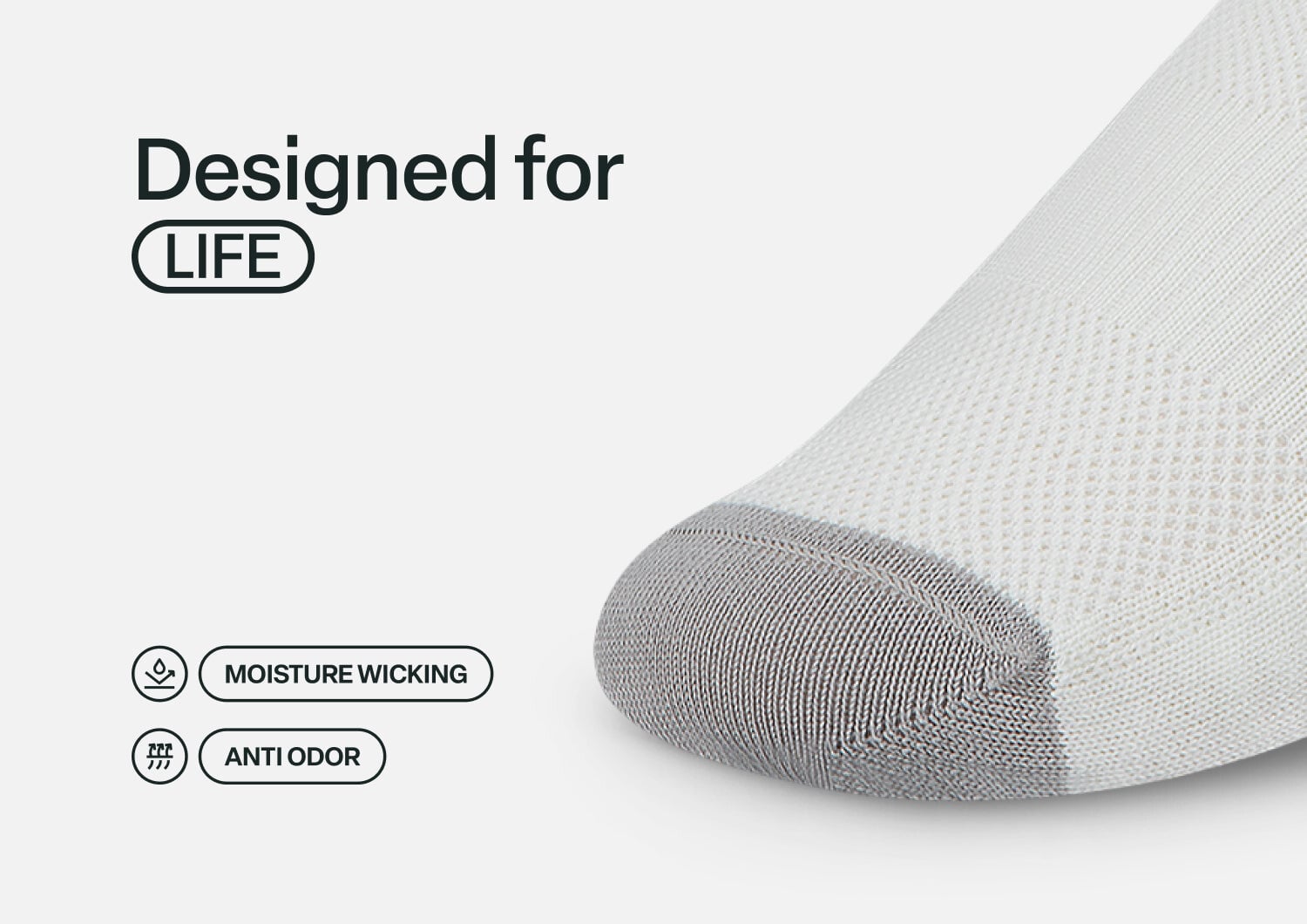 Orthofeet BIOSOFT LOW CUT SOCKS - White