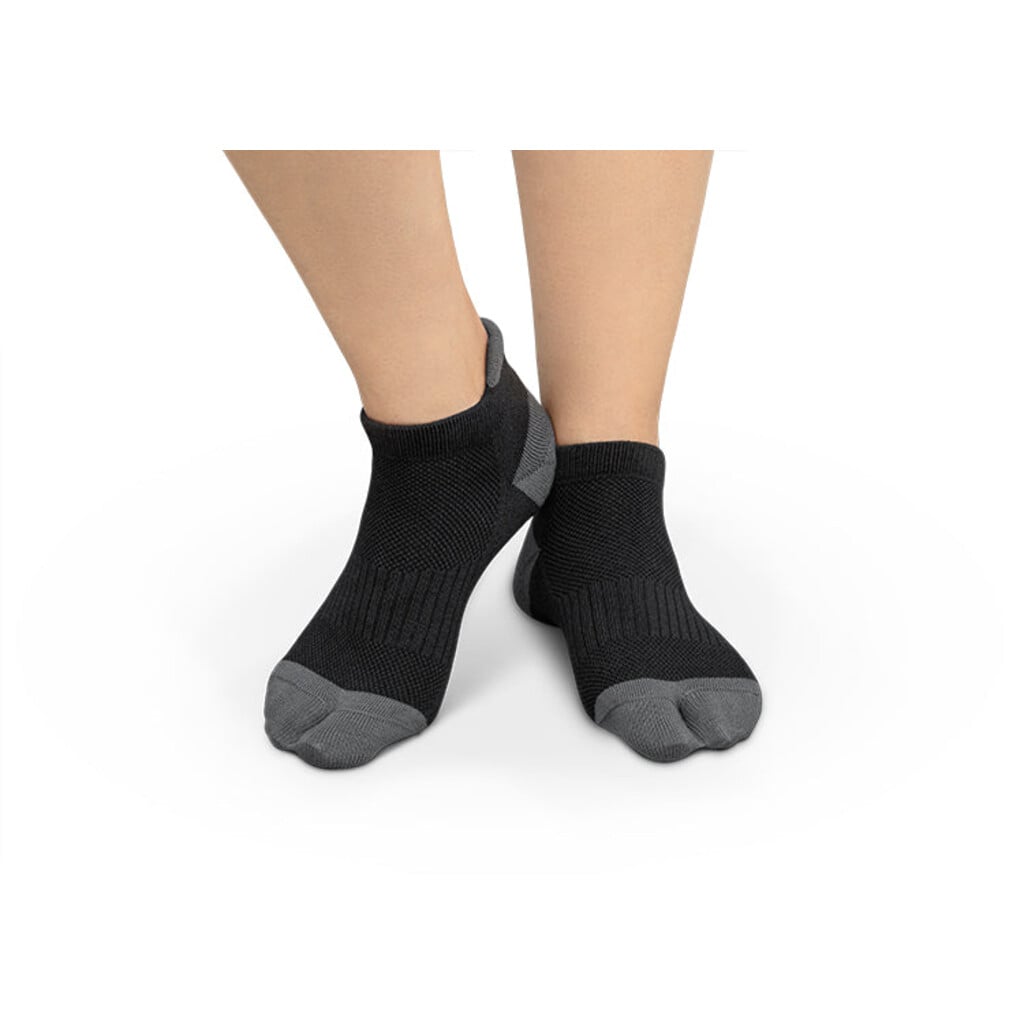 Orthofeet BUNION RELIEF PADDED LOW CUT SOCKS - Black