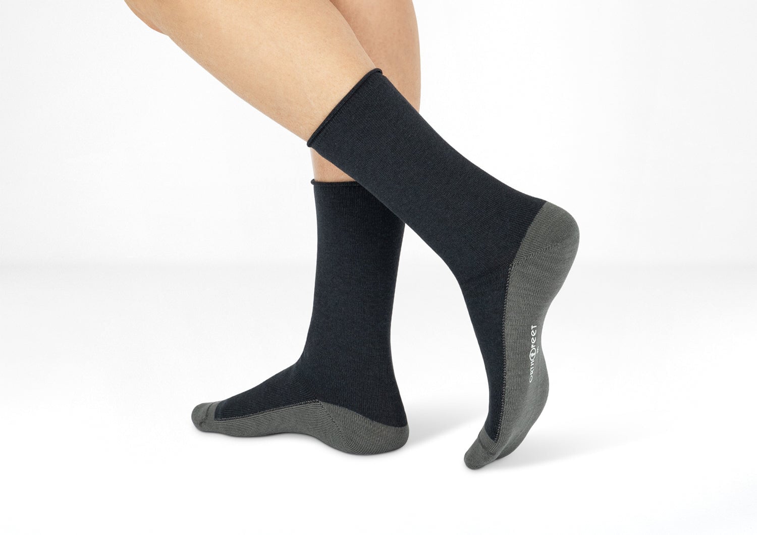 Orthofeet CASUAL DRESS SOCK - Charcoal