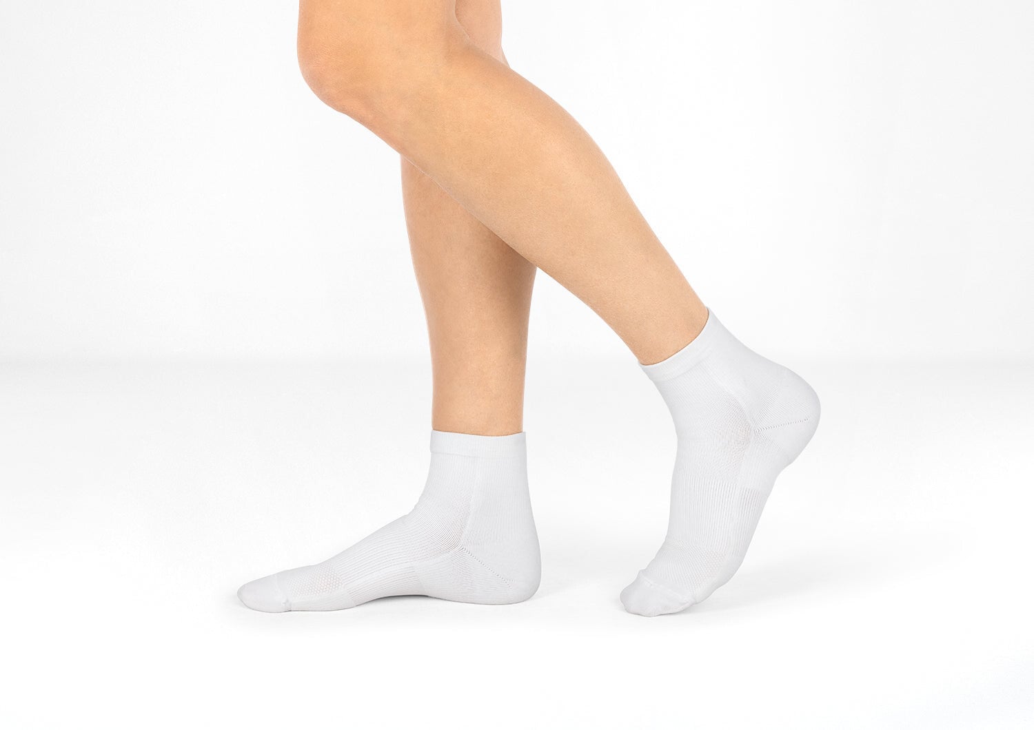 Orthofeet COMPRESSION ANKLE SOCK 15 20 MMHG - White
