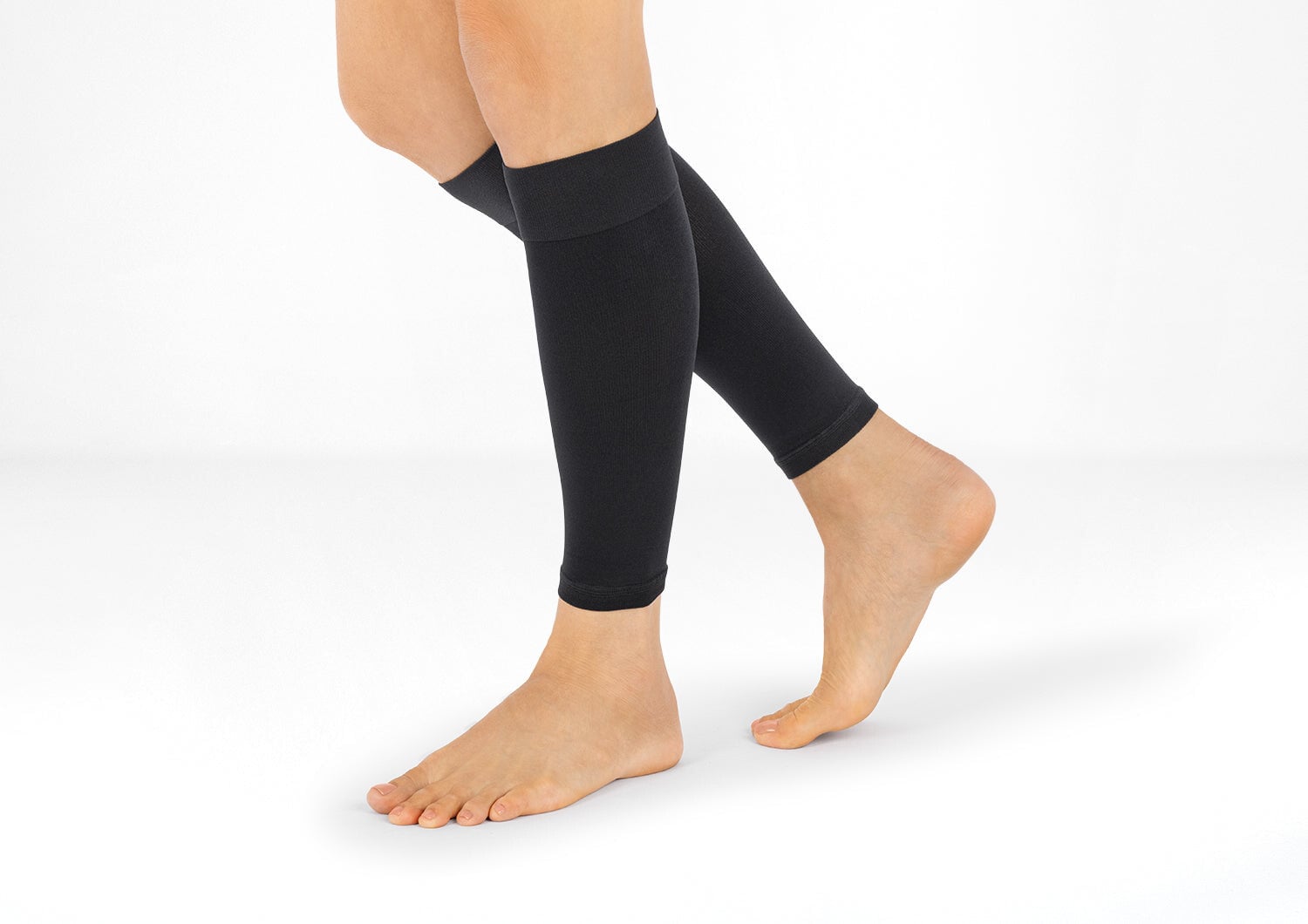Orthofeet COMPRESSION CALF SLEEVE WIDE 20 30 MMHG - Black
