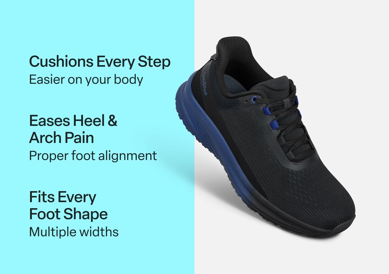 Orthofeet DASH - Black/blue