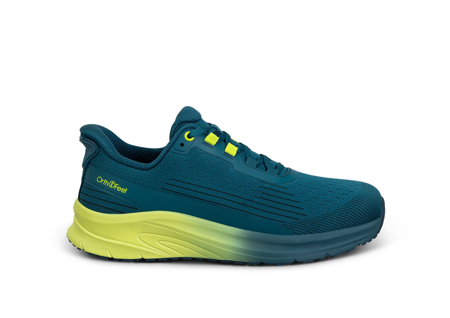 Orthofeet DASH - Deep Sea Green/ Yellow