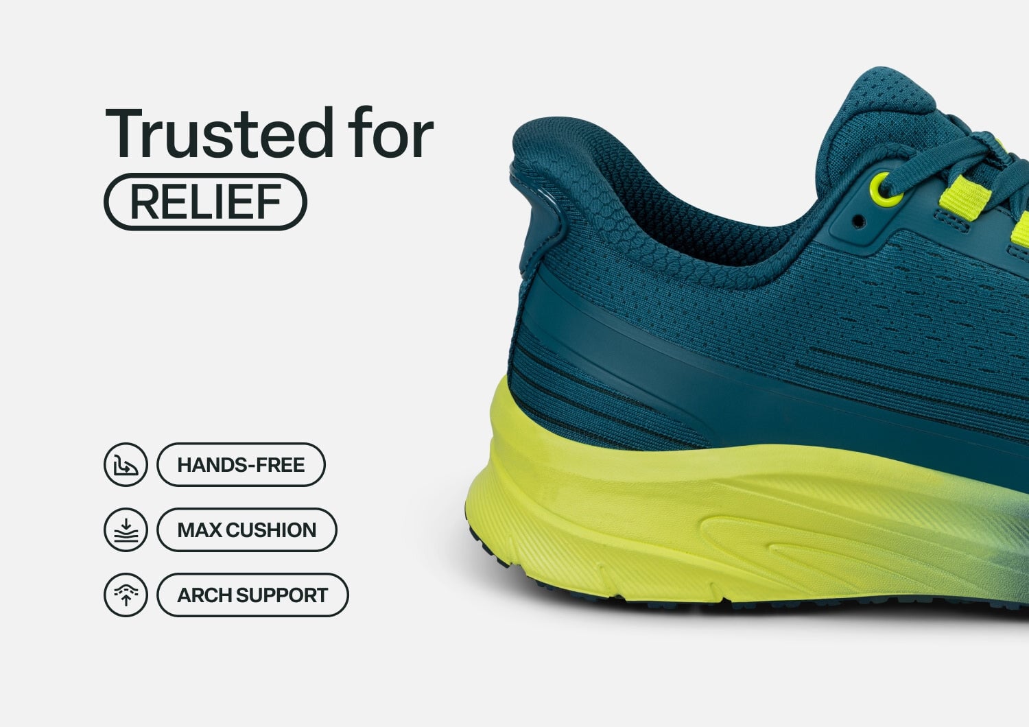 Orthofeet DASH - Deep Sea Green/ Yellow