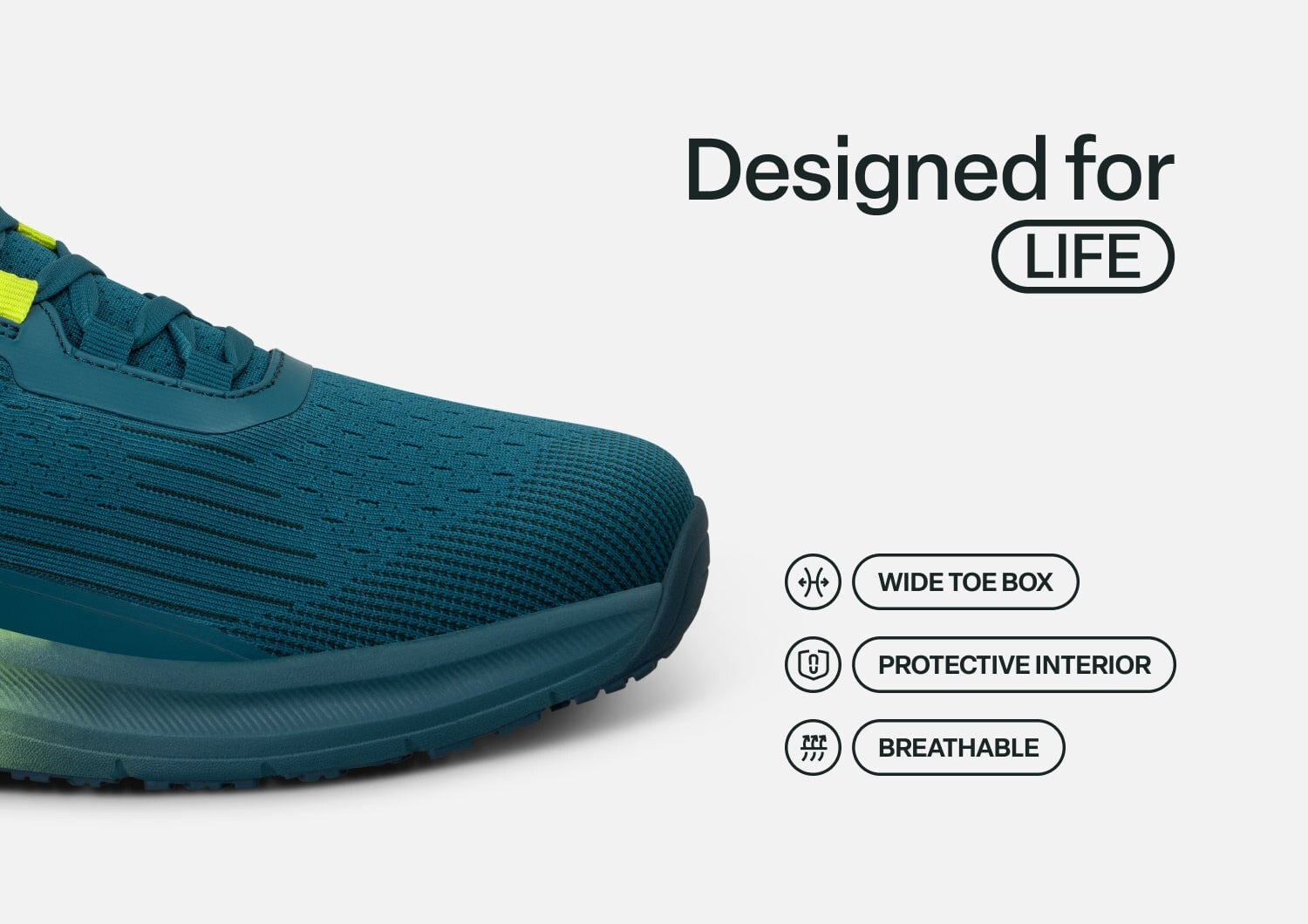 Orthofeet DASH - Deep Sea Green/ Yellow