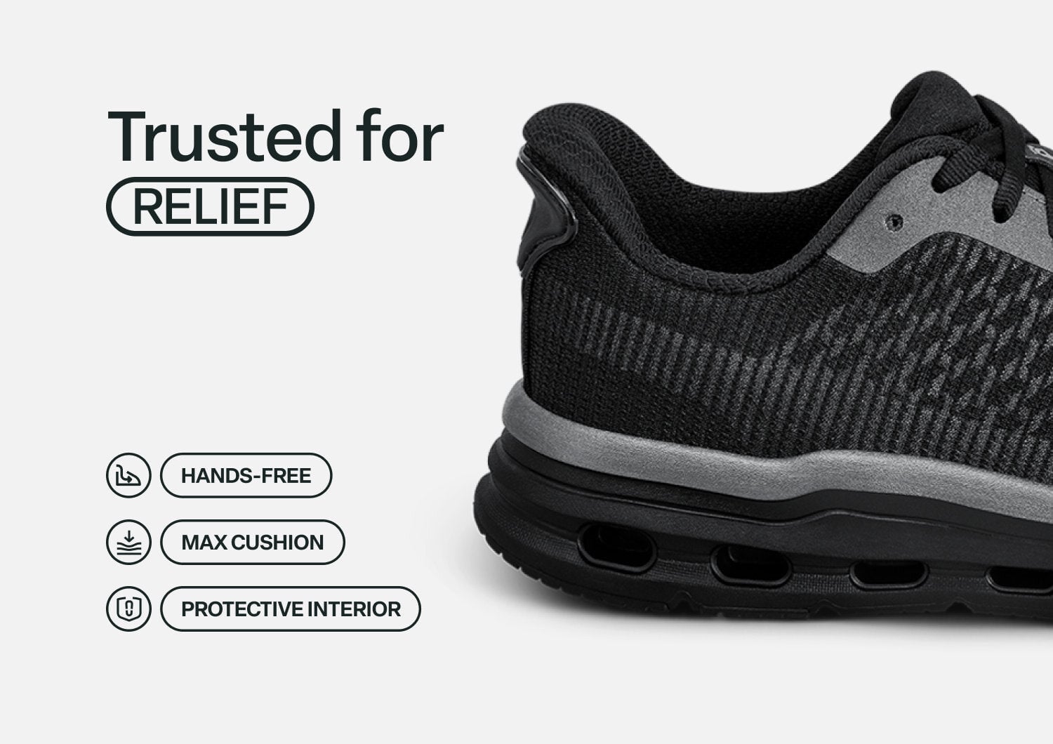 Orthofeet JAUNT - Black/gunmetal