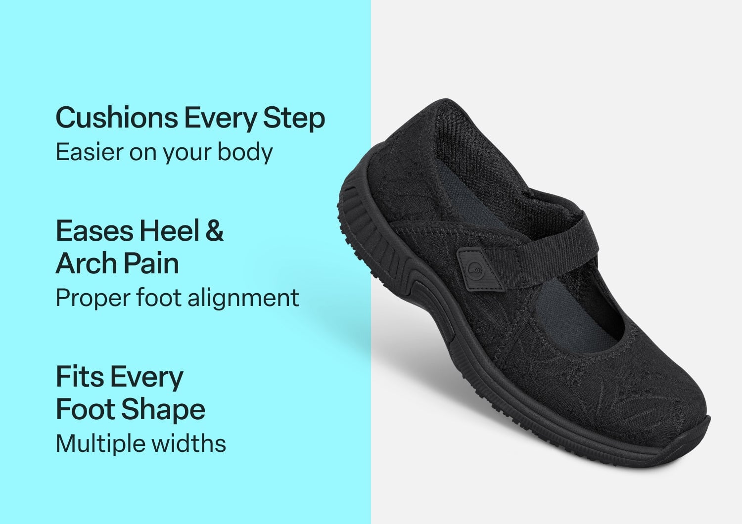 Orthofeet KIMBERLY - Black