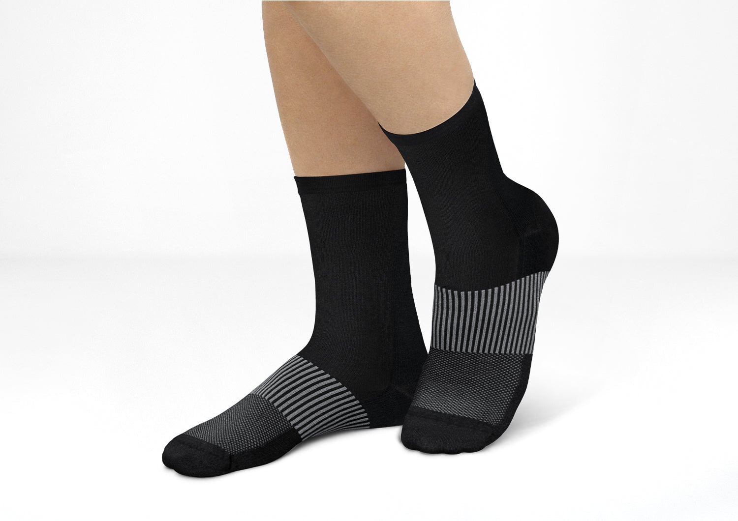Orthofeet MID CALF COMPRESSION SOCKS - Black