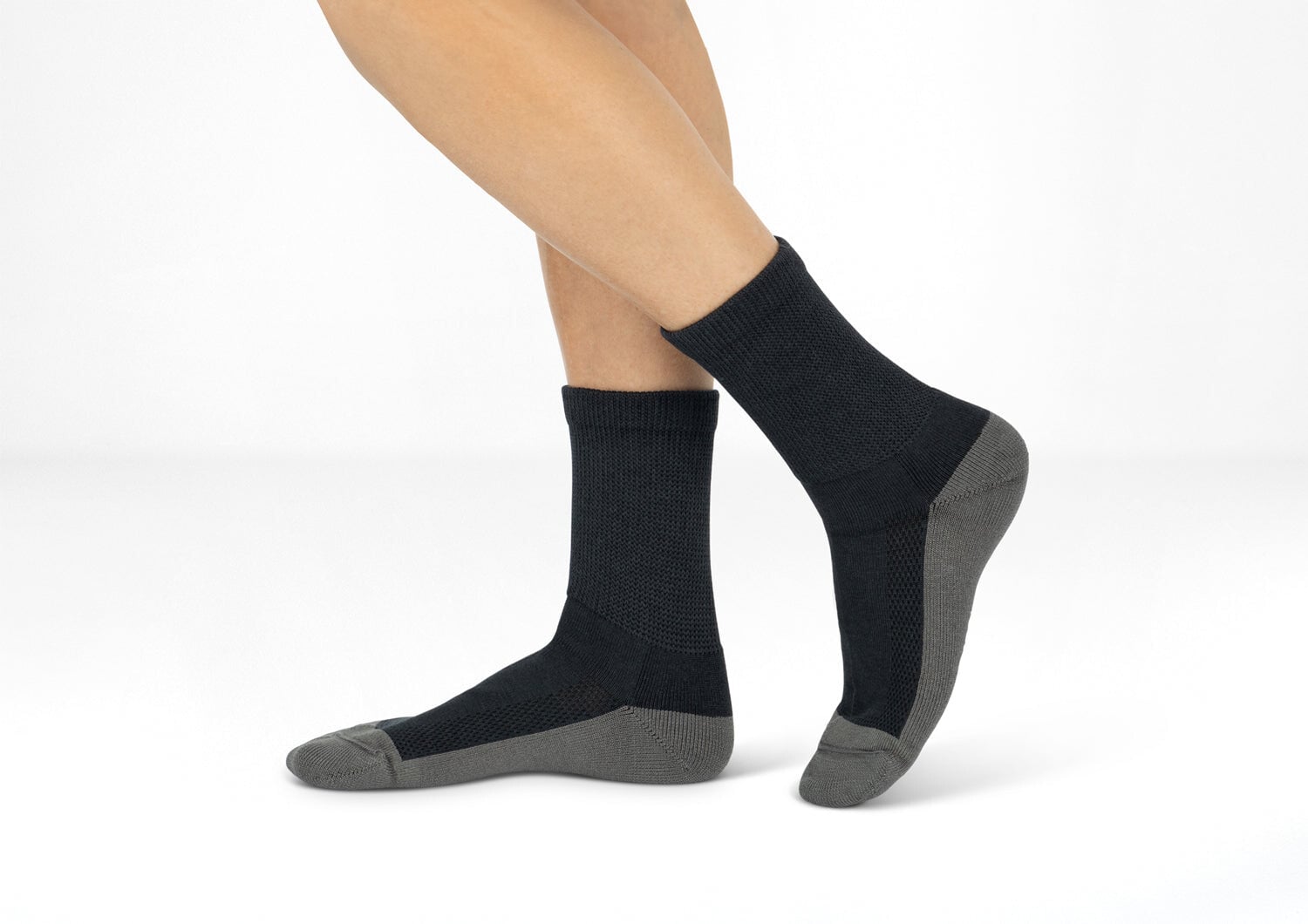 Orthofeet PADDED SOLE SOCKS - Charcoal