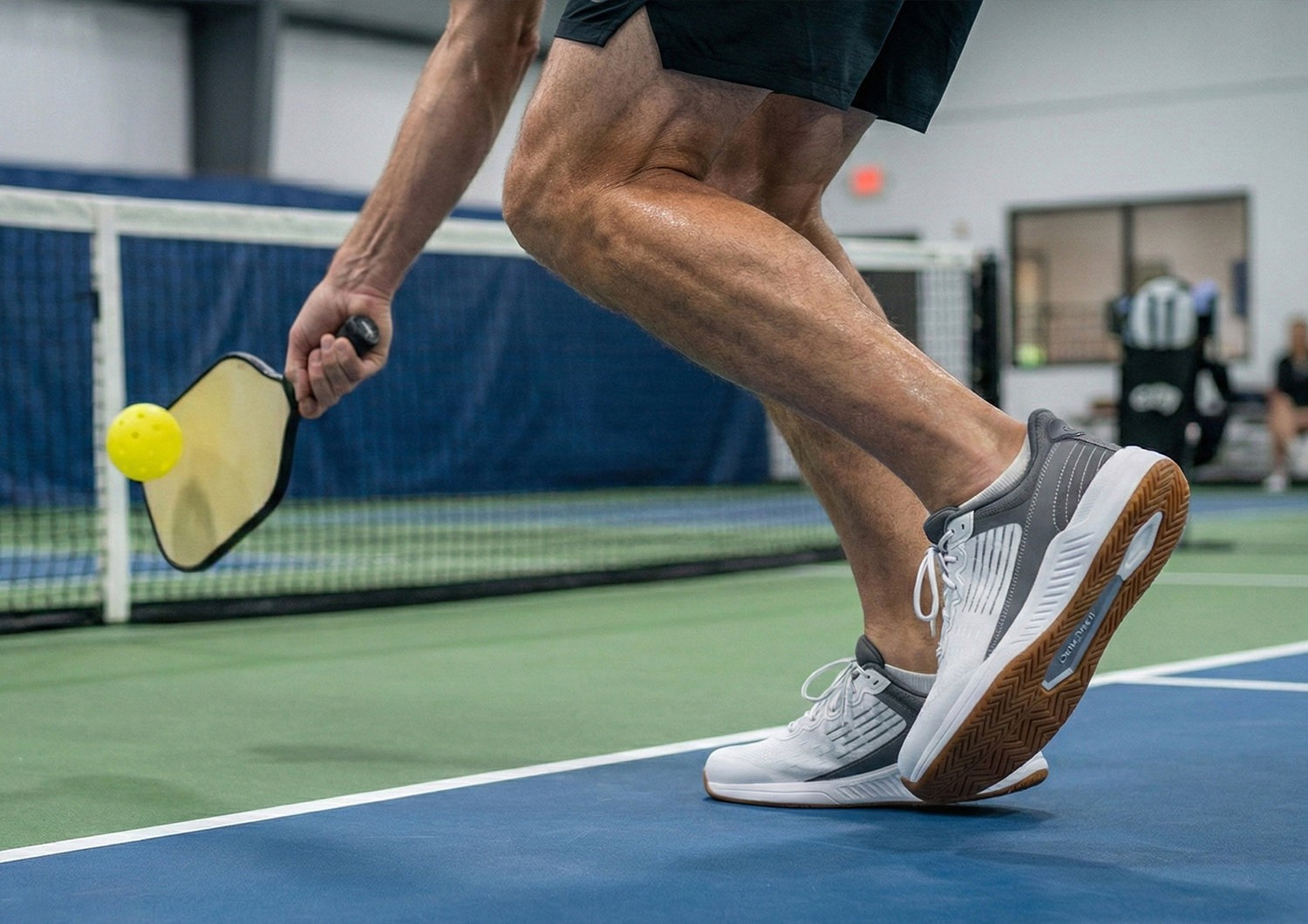 Orthofeet Advantage Pickleball Hands-Free Supportive Men's Sneakers - White - Product View - 2