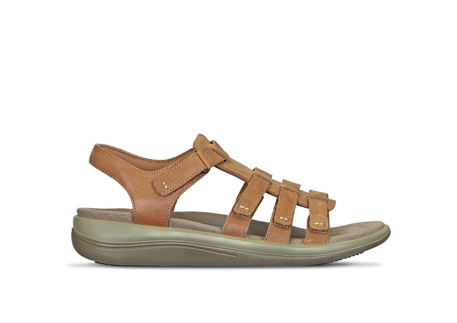 Orthofeet Amalfi Heel Strap Women's Sandal - Camel - Product View - 1