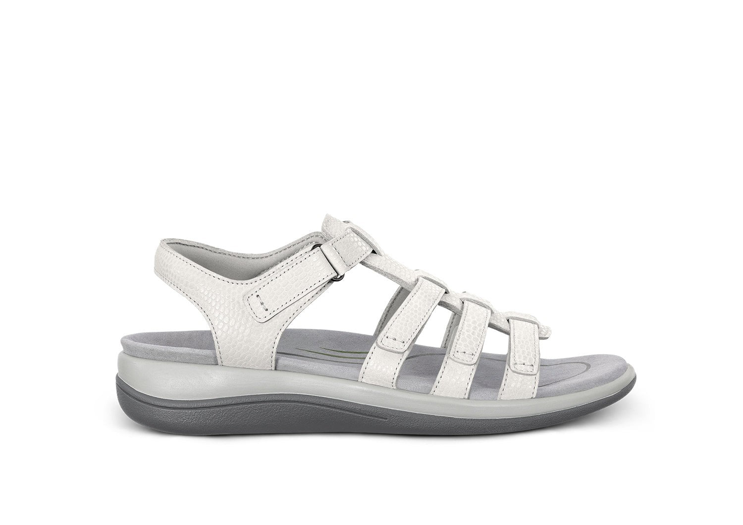 Orthofeet Amalfi Heel Strap Women's Sandal in Snake White