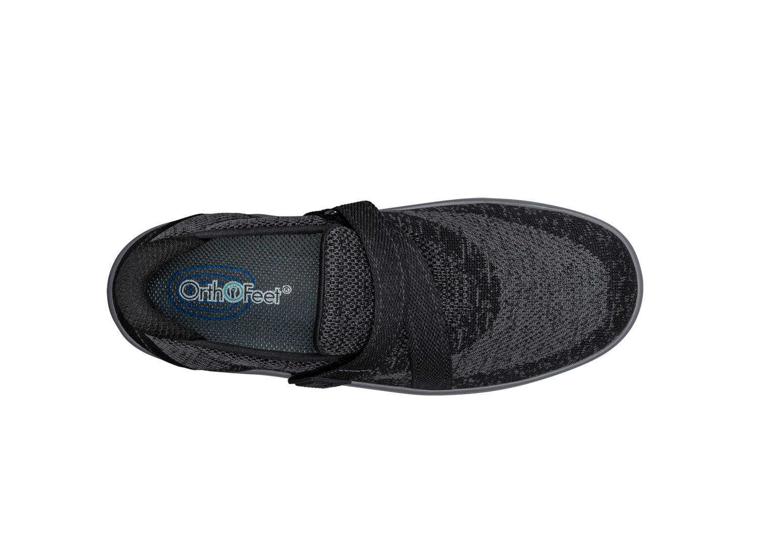 Orthofeet Amalya Women's Casual - Black - Bird's Eye View - 5