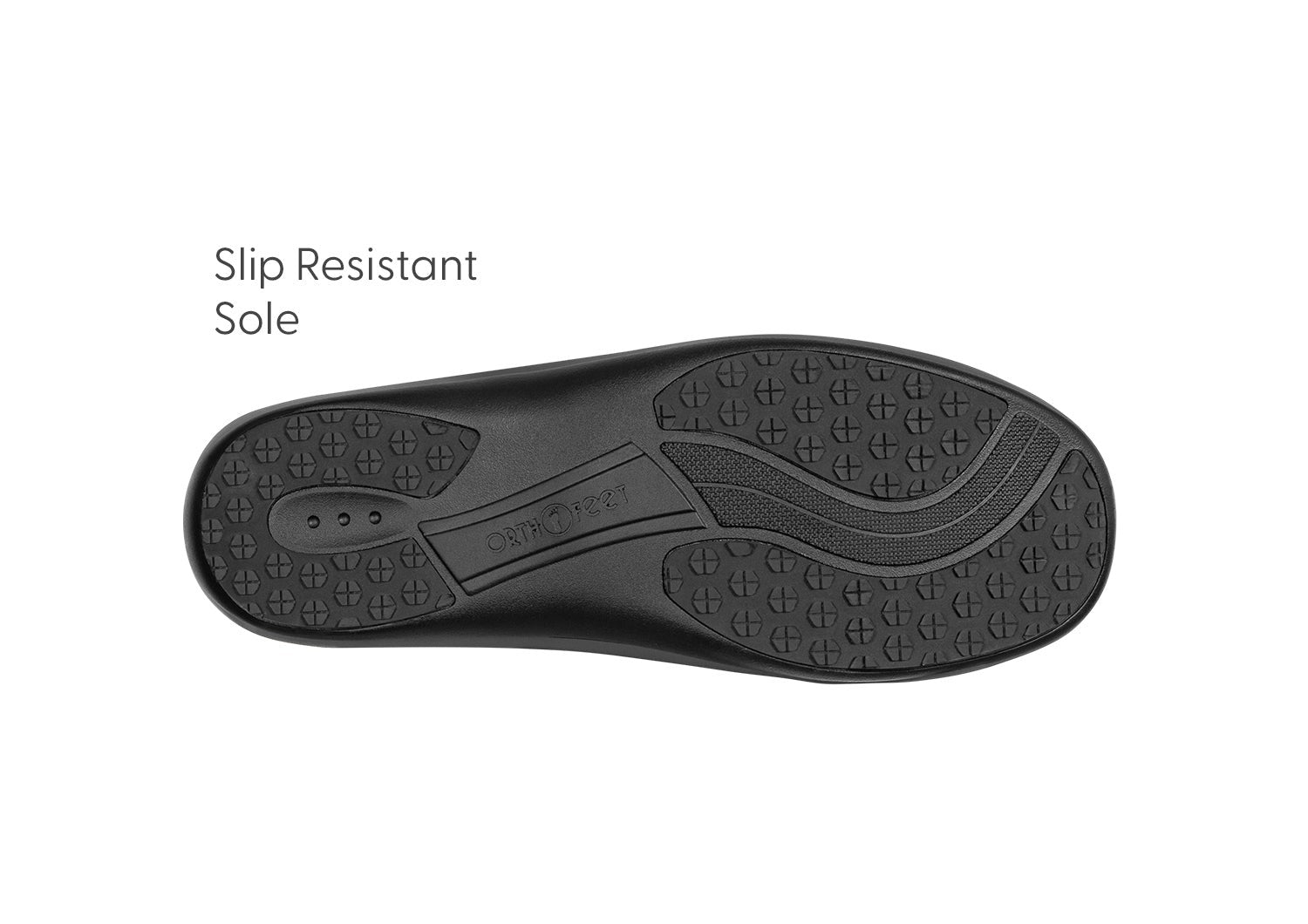 Orthofeet Amalya Women's Casual - Black - Sole View - 6