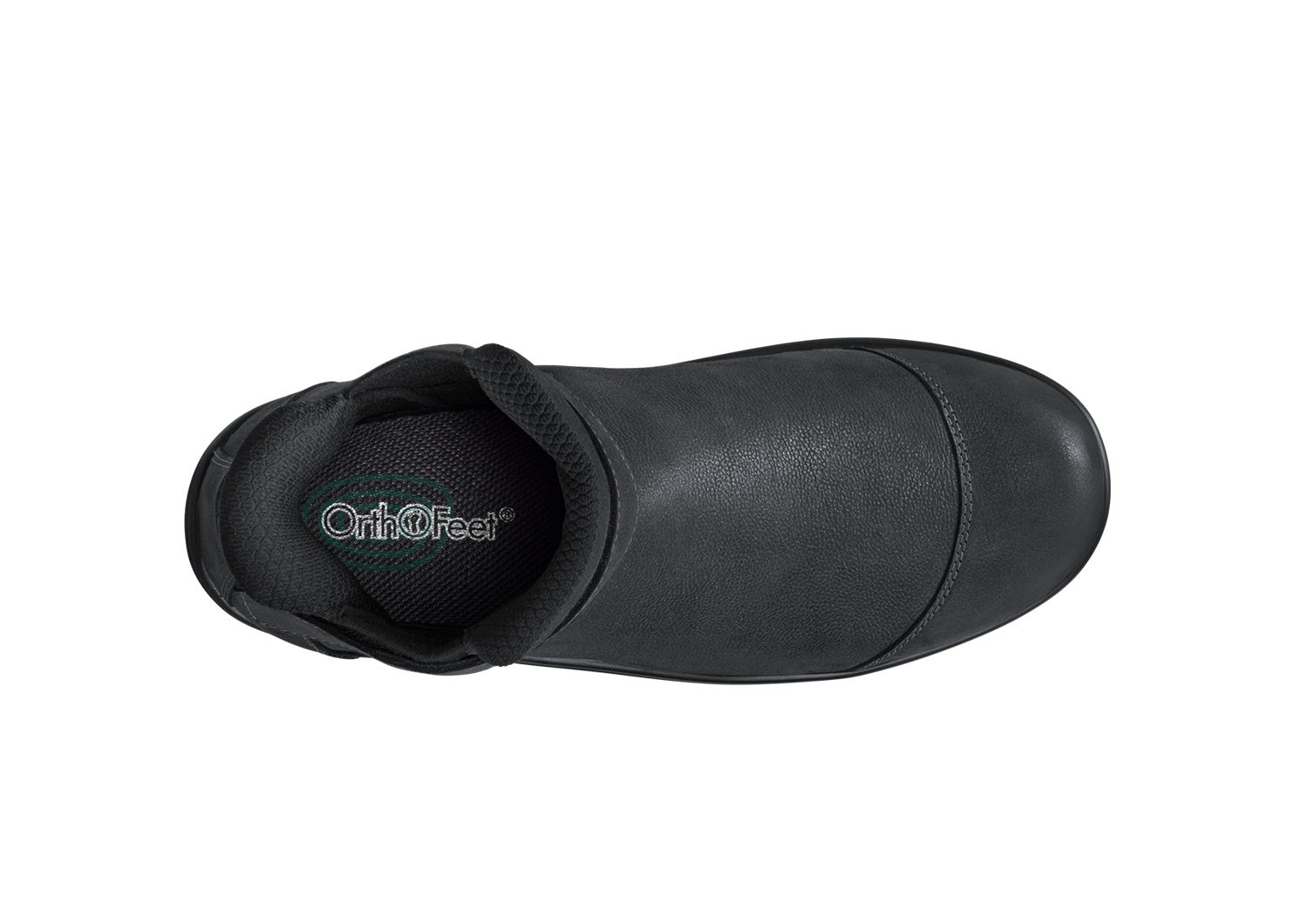 Orthofeet Blaire Hands-Free Women's Boots - Black - Bird's Eye View - 5