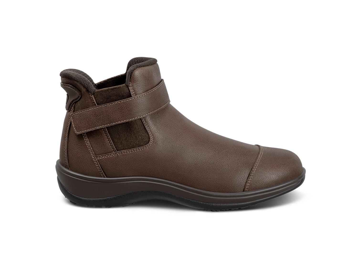Orthofeet Blaire Hands-Free Women's Boots in Chocolate