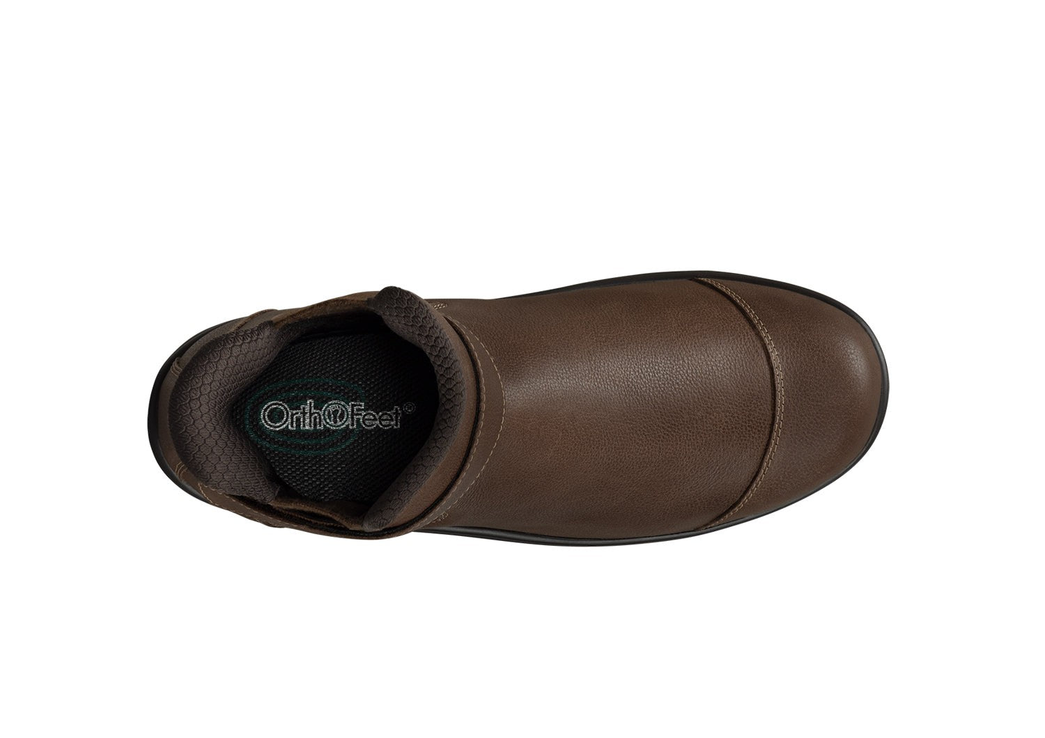 Orthofeet Blaire Hands-Free Women's Boots - Chocolate - Bird's Eye View - 5