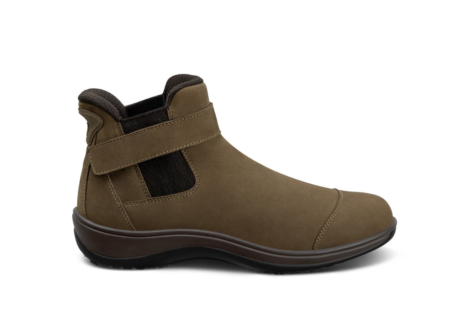 Orthofeet Blaire Hands-Free Women's Boots in Mushroom