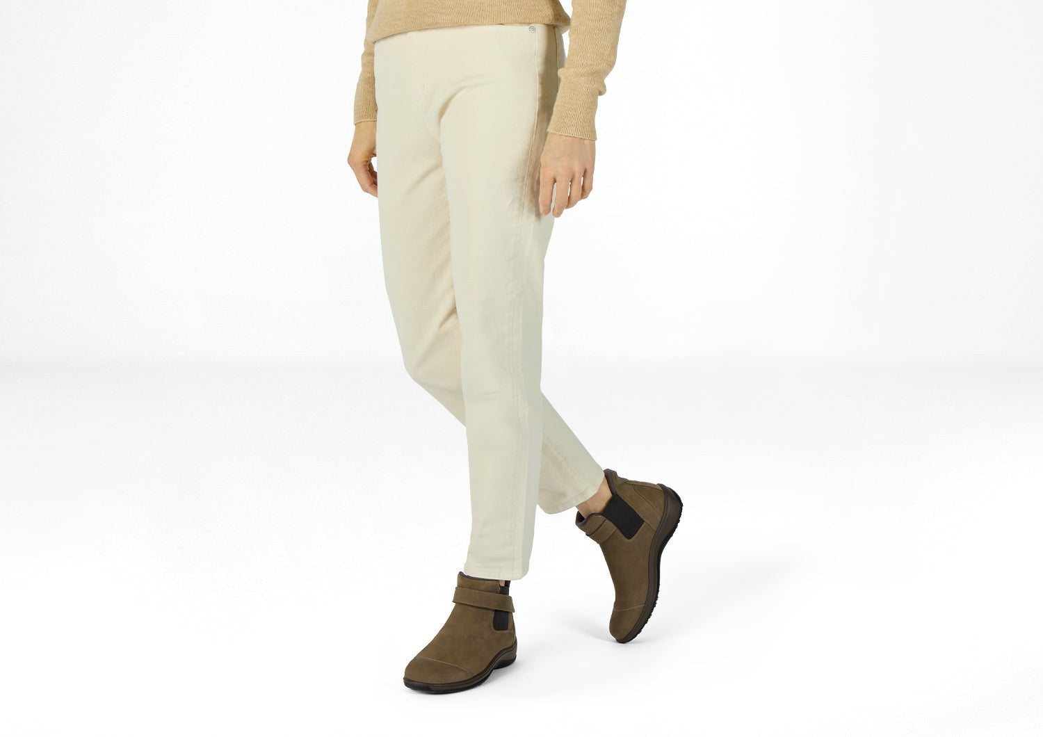 Orthofeet Blaire Hands-Free Women's Boots - Mushroom - Product View - 8