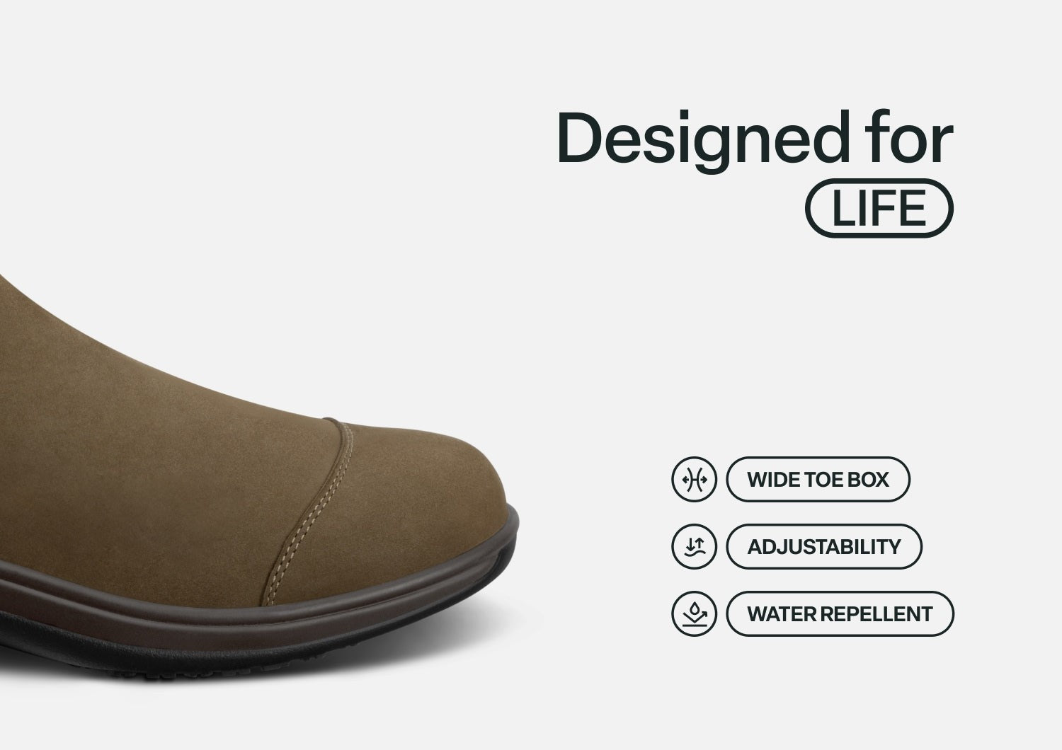 Orthofeet Blaire Hands-Free Women's Boots - Mushroom - Feature Detail - 4