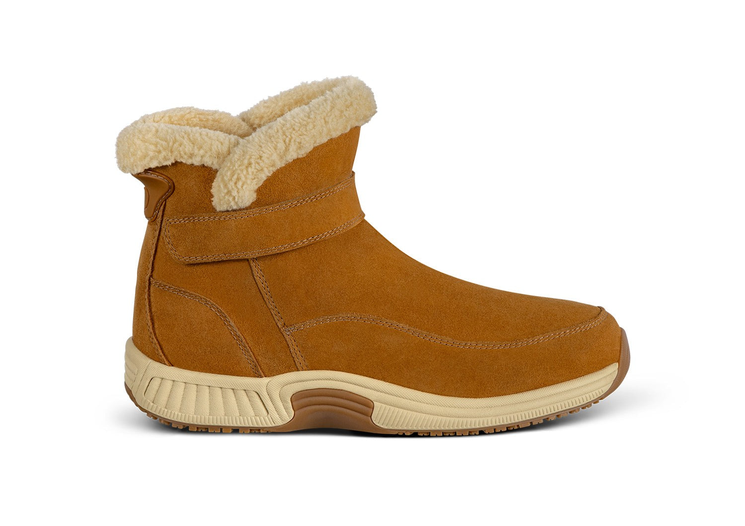Orthofeet Bliss Hands-Free Ortho-Cushion Comfort Women's Boots in Camel