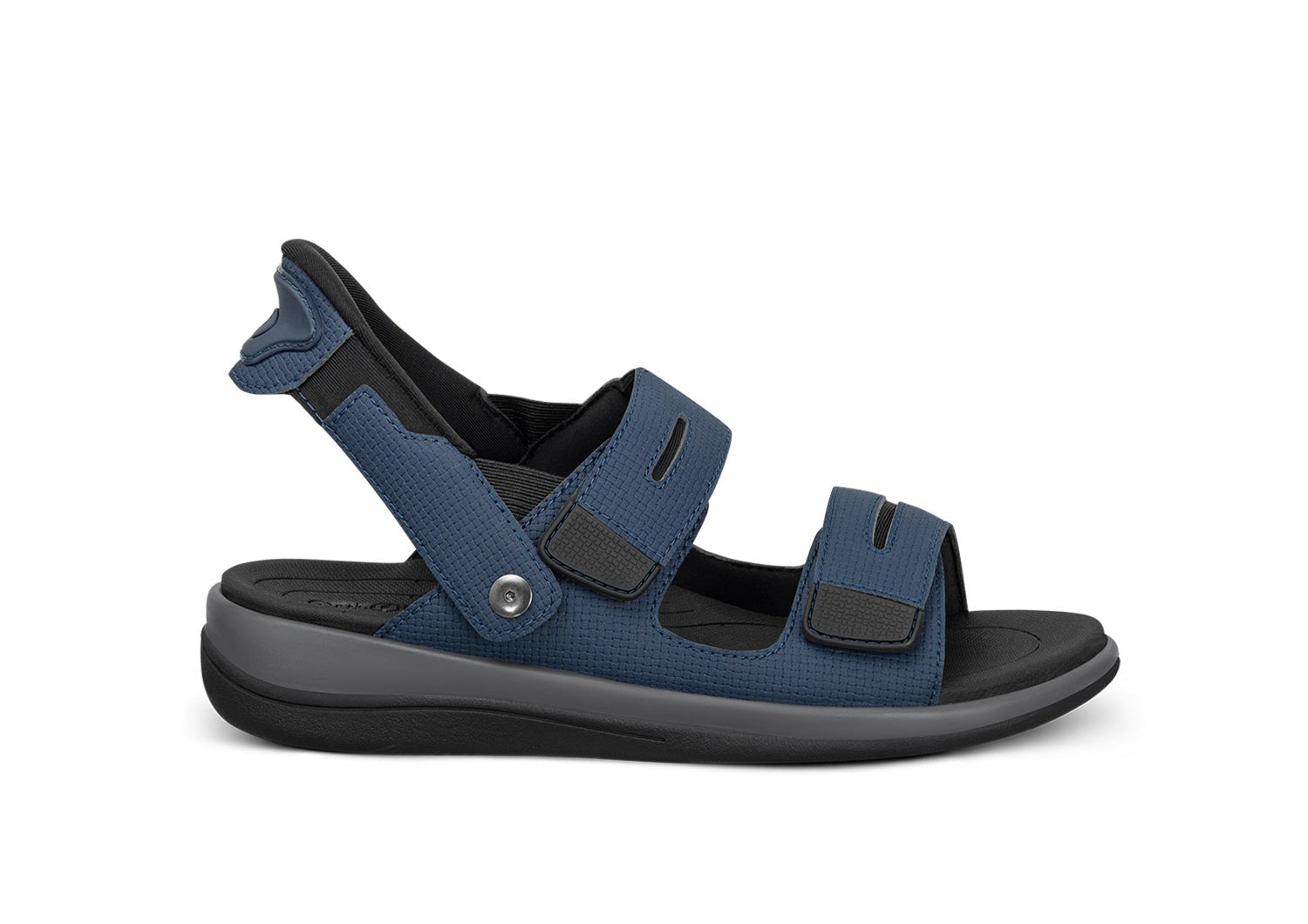 Orthofeet Calypso Hands-Free Supportive Sandal in Black