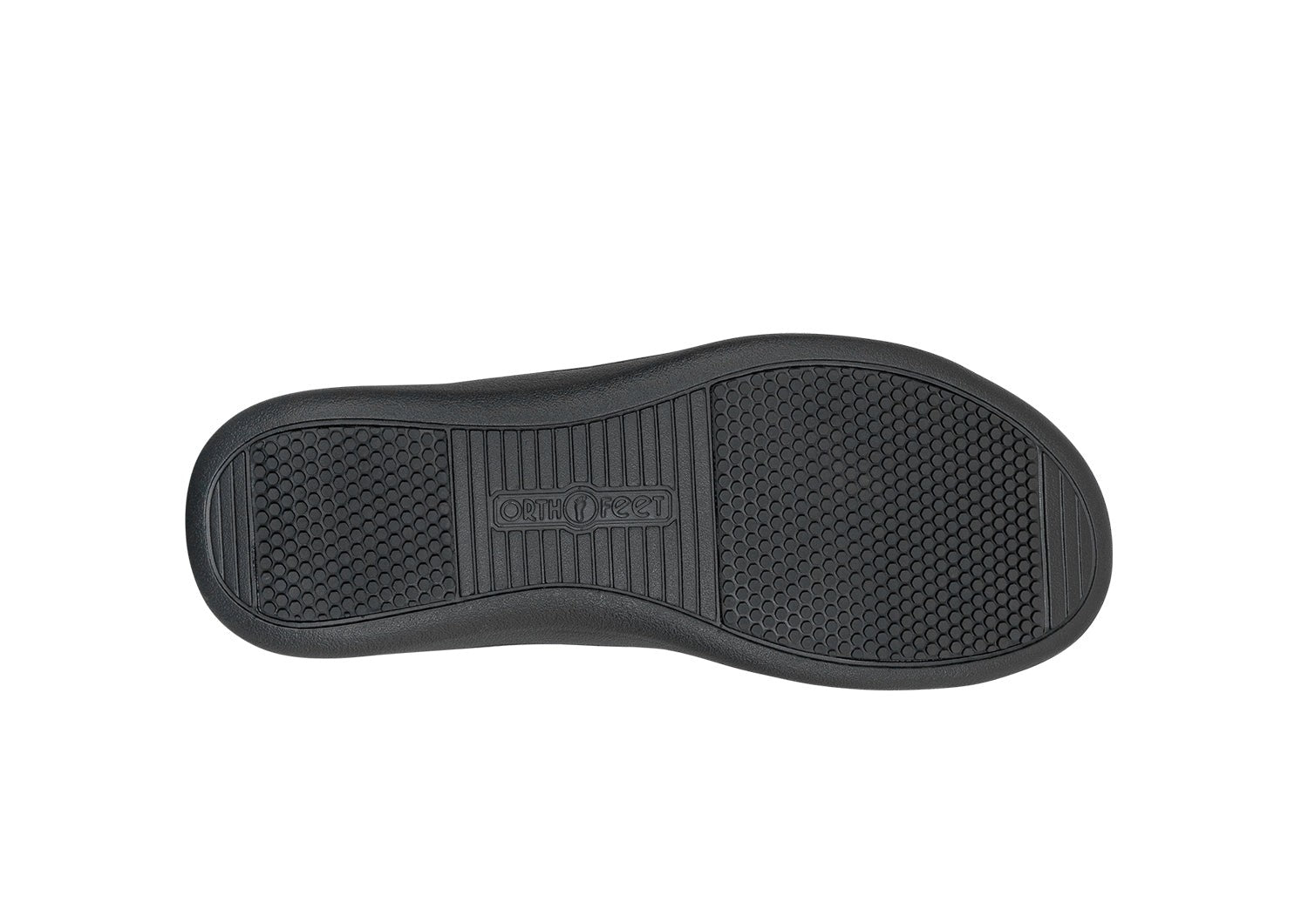 Orthofeet Calypso Hands-Free Supportive Sandal - Blue/black - Sole View - 6