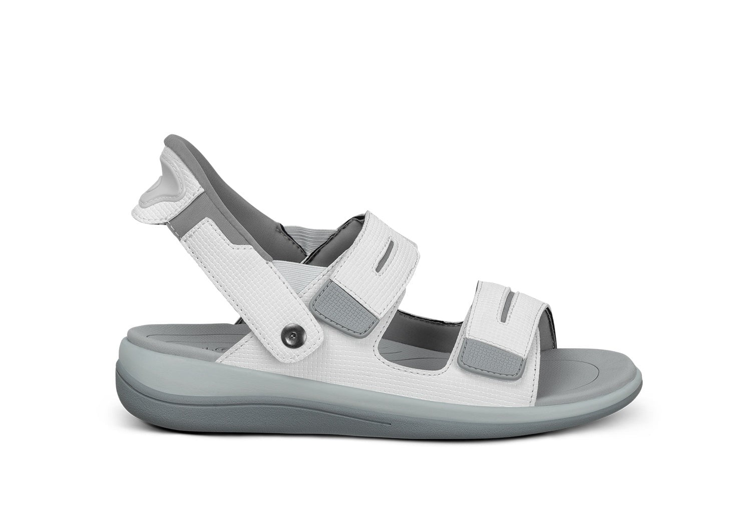Orthofeet Calypso Hands-Free Supportive Sandal in White