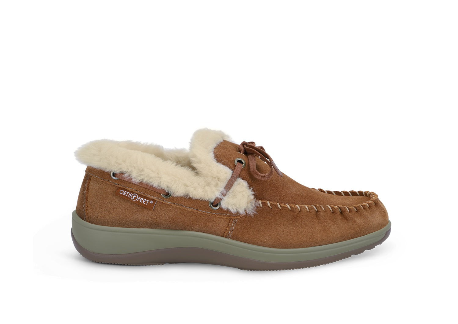 Orthofeet Capri Cushioned Support Women's Slippers - Camel - Product View - 1