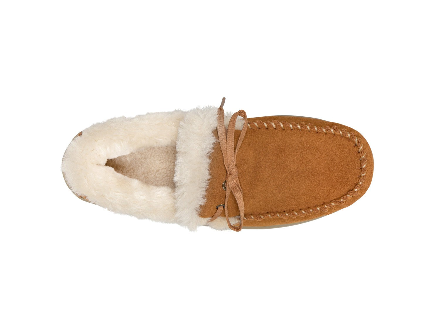 Orthofeet Capri Cushioned Support Women's Slippers - Camel - Bird's Eye View - 6